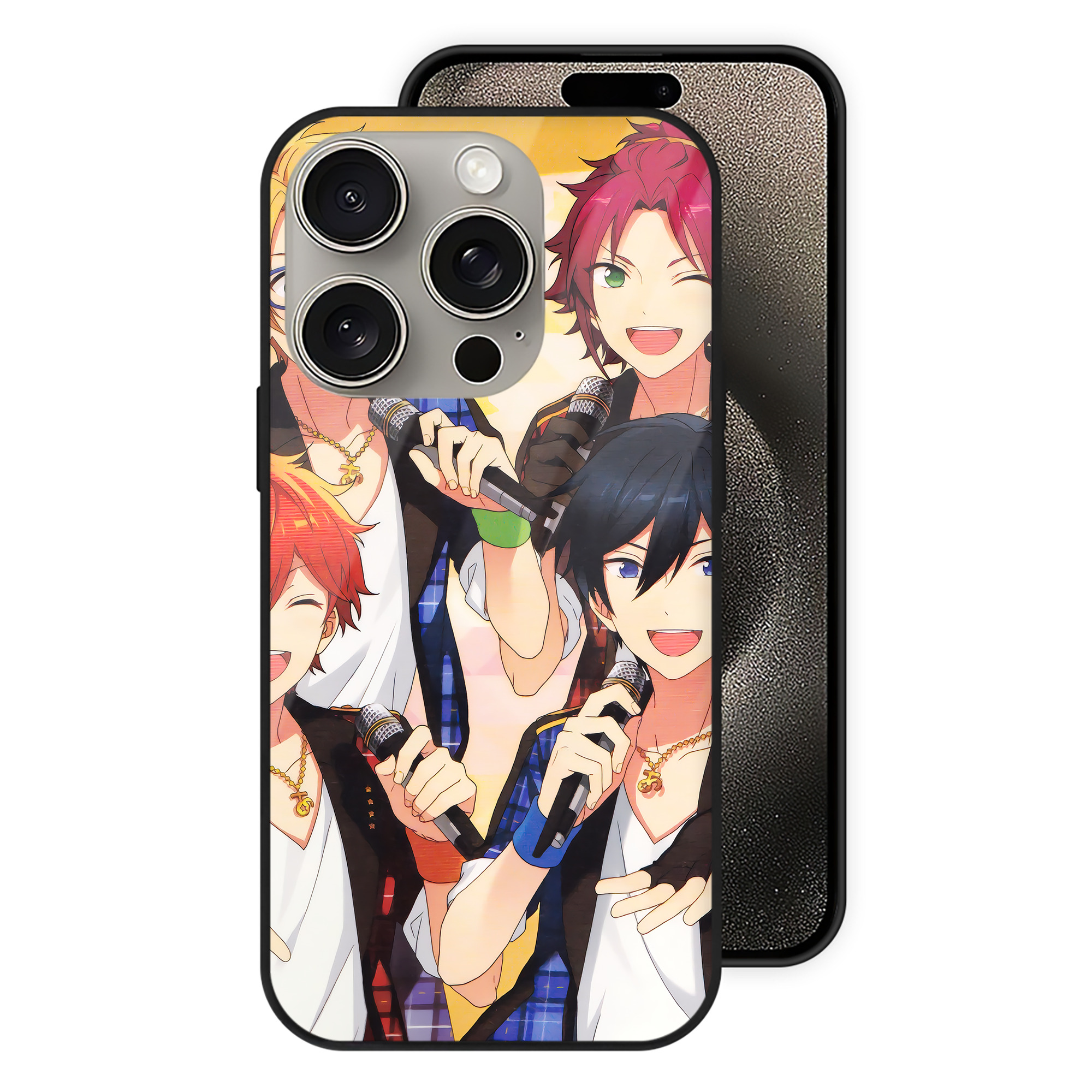 （画像用） あんさんぶるスターズ! Ensemble Stars 【iPhone15Pro対応】スマホケース 耐衝撃＆黄変防止 背面ガラス