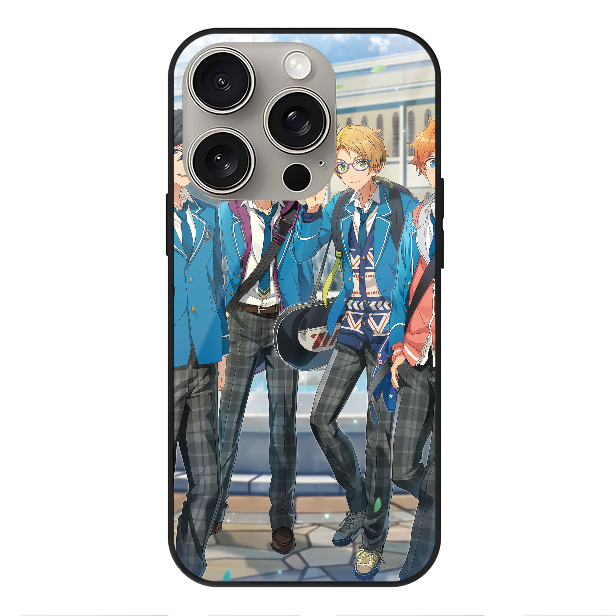 （画像用） あんさんぶるスターズ! Ensemble Stars 【iPhone15Pro対応】スマホケース 耐衝撃＆黄変防止 背面ガラス