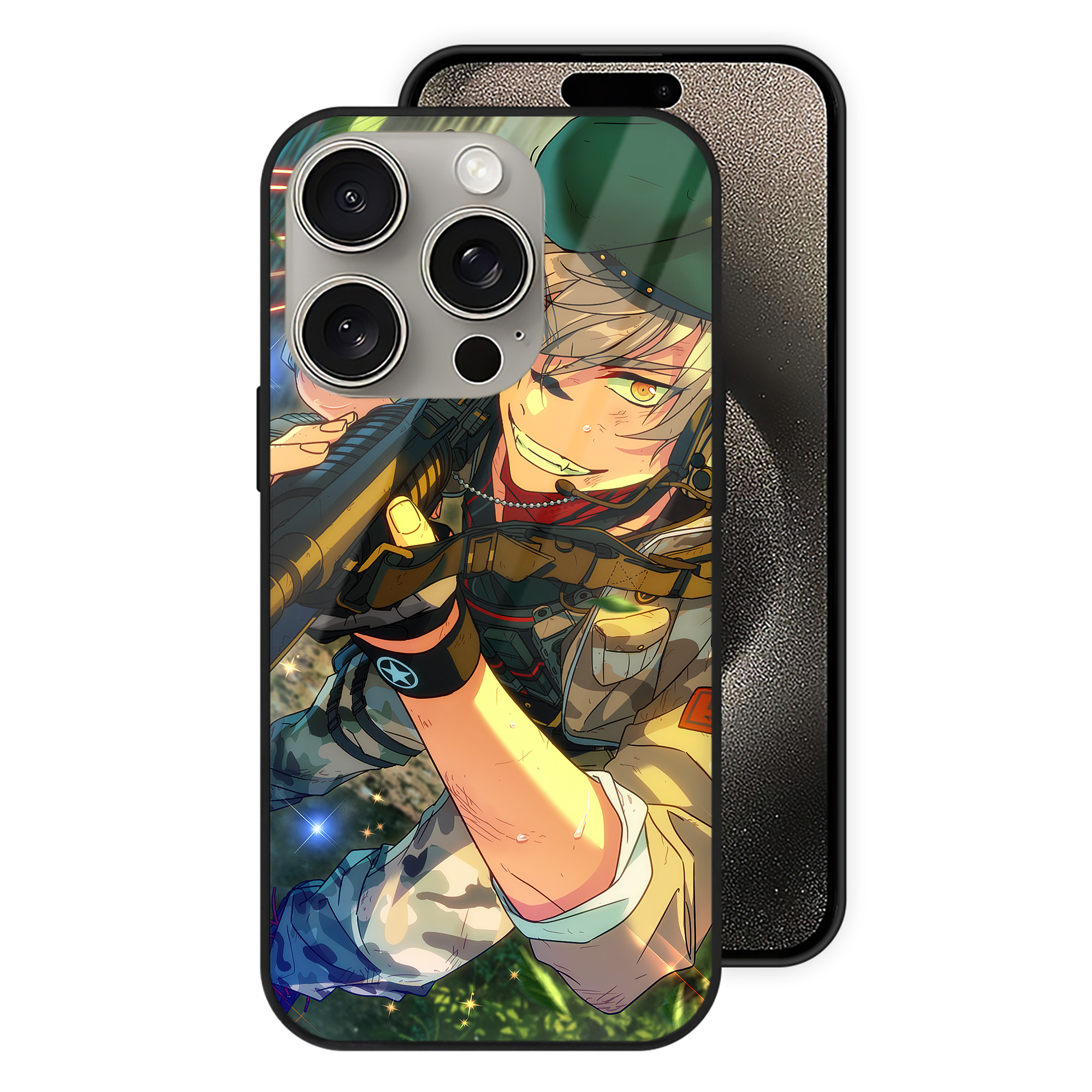 （画像用） あんさんぶるスターズ! Ensemble Stars 【iPhone15Pro対応】スマホケース 耐衝撃＆黄変防止 背面ガラス