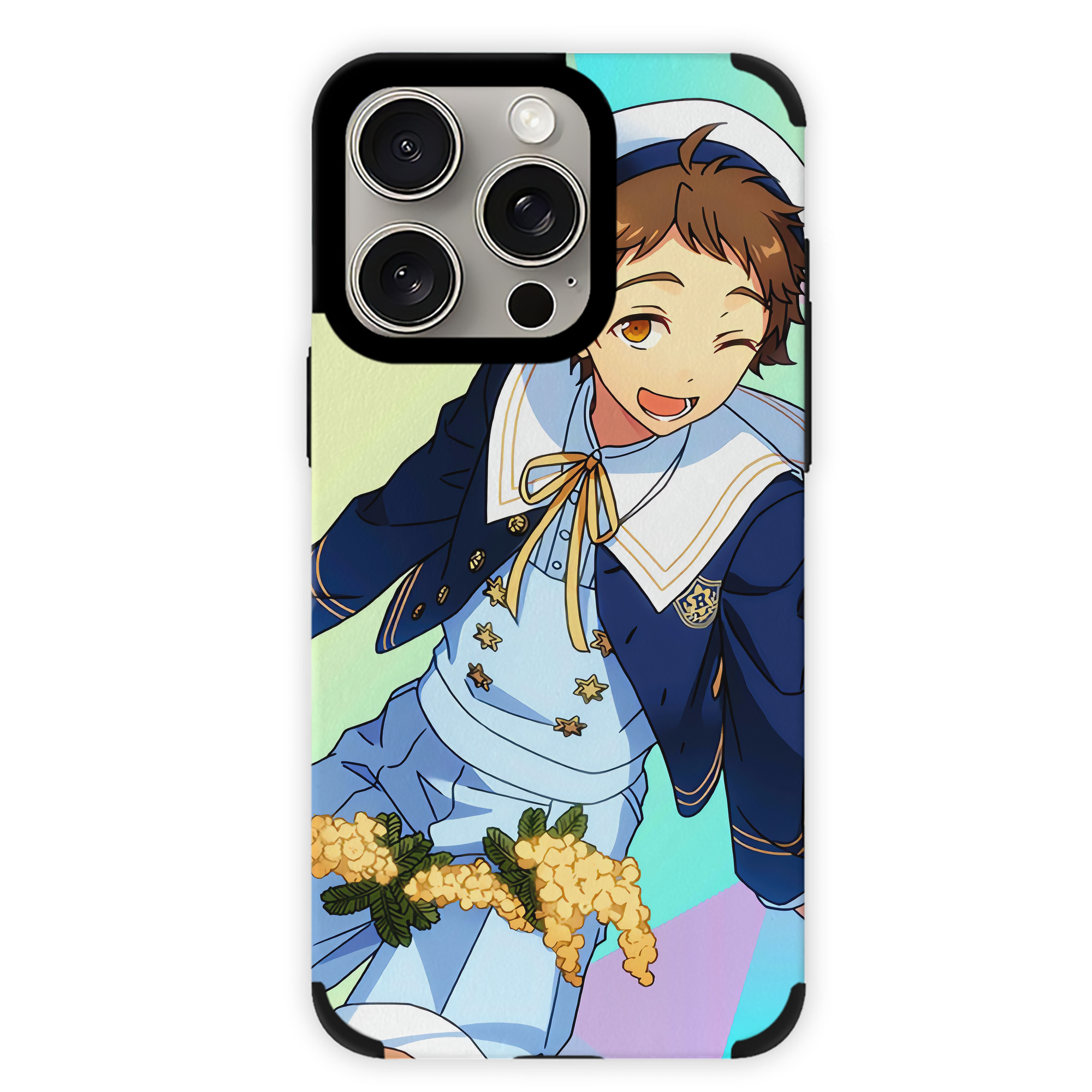 （画像用） あんさんぶるスターズ! Ensemble Stars 【iPhone15ProMax対応】 PUレザー スマホケース 耐衝撃＆黄変防止