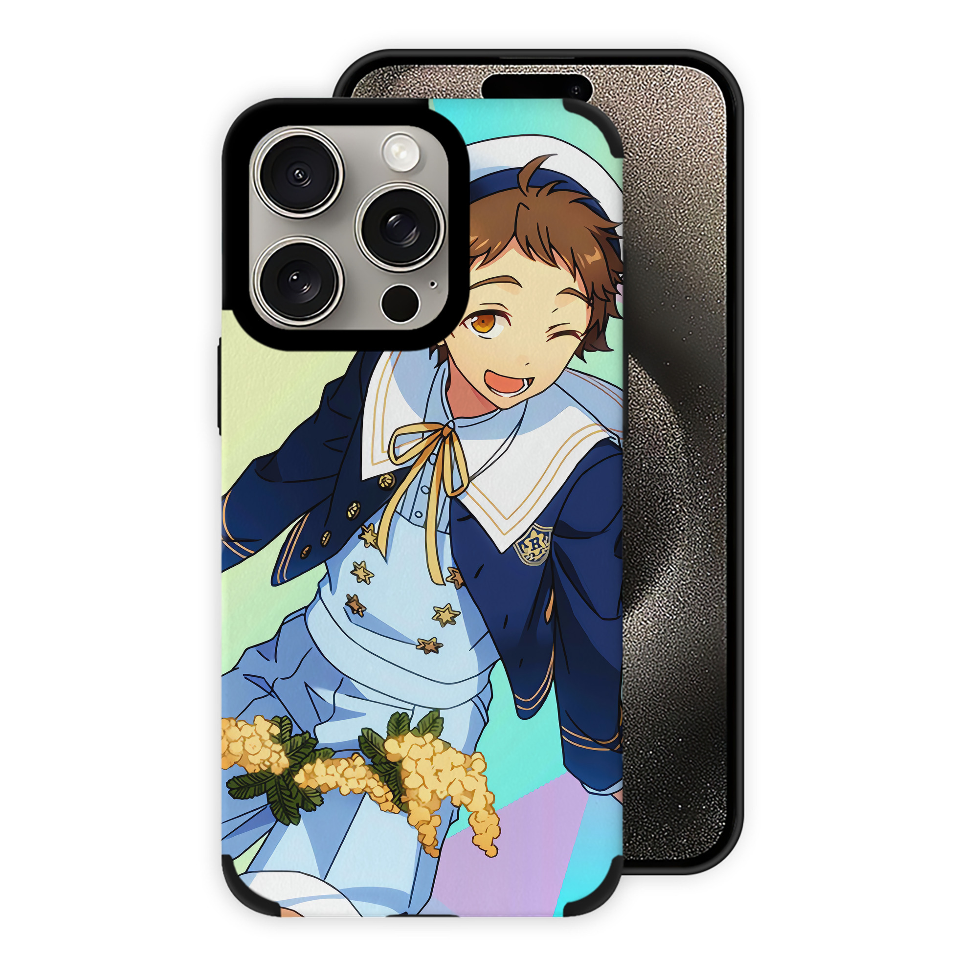 （画像用） あんさんぶるスターズ! Ensemble Stars 【iPhone15ProMax対応】 PUレザー スマホケース 耐衝撃＆黄変防止