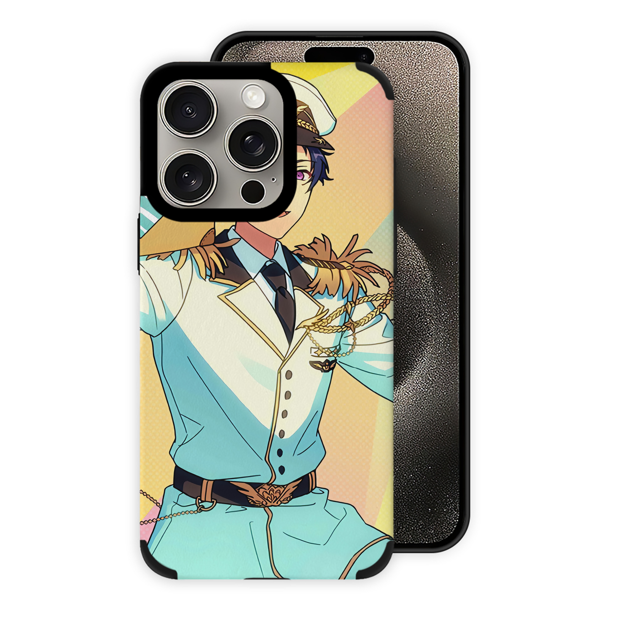 （画像用） あんさんぶるスターズ! Ensemble Stars 【iPhone15ProMax対応】 PUレザー スマホケース 耐衝撃＆黄変防止