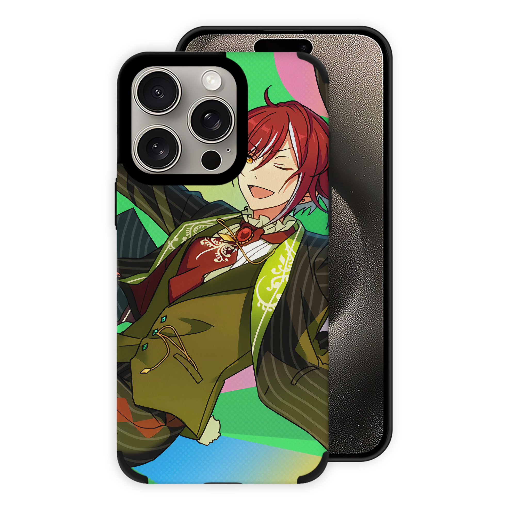 （画像用） あんさんぶるスターズ! Ensemble Stars 【iPhone15ProMax対応】 PUレザー スマホケース 耐衝撃＆黄変防止