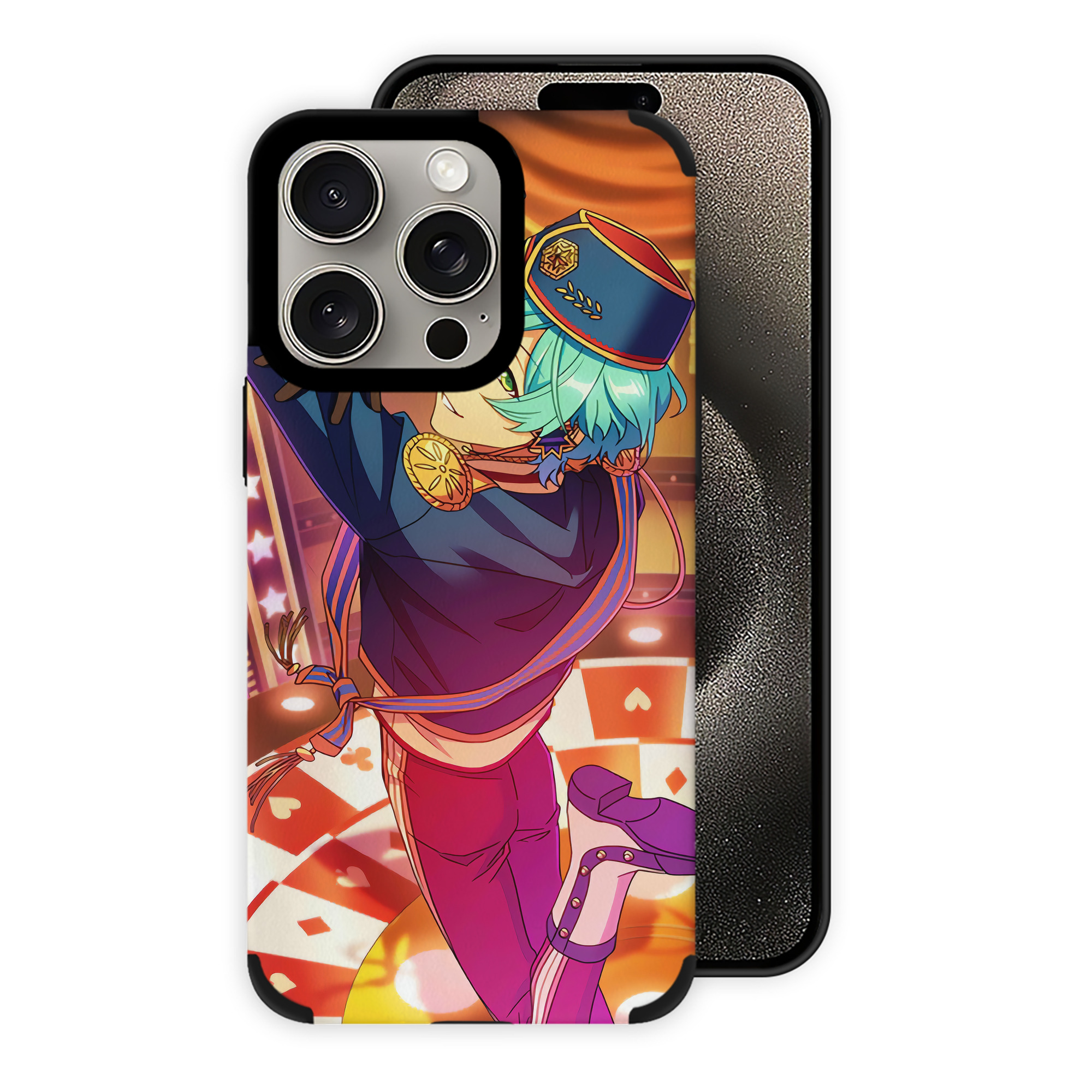 （画像用） あんさんぶるスターズ! Ensemble Stars 【iPhone15ProMax対応】 PUレザー スマホケース 耐衝撃＆黄変防止