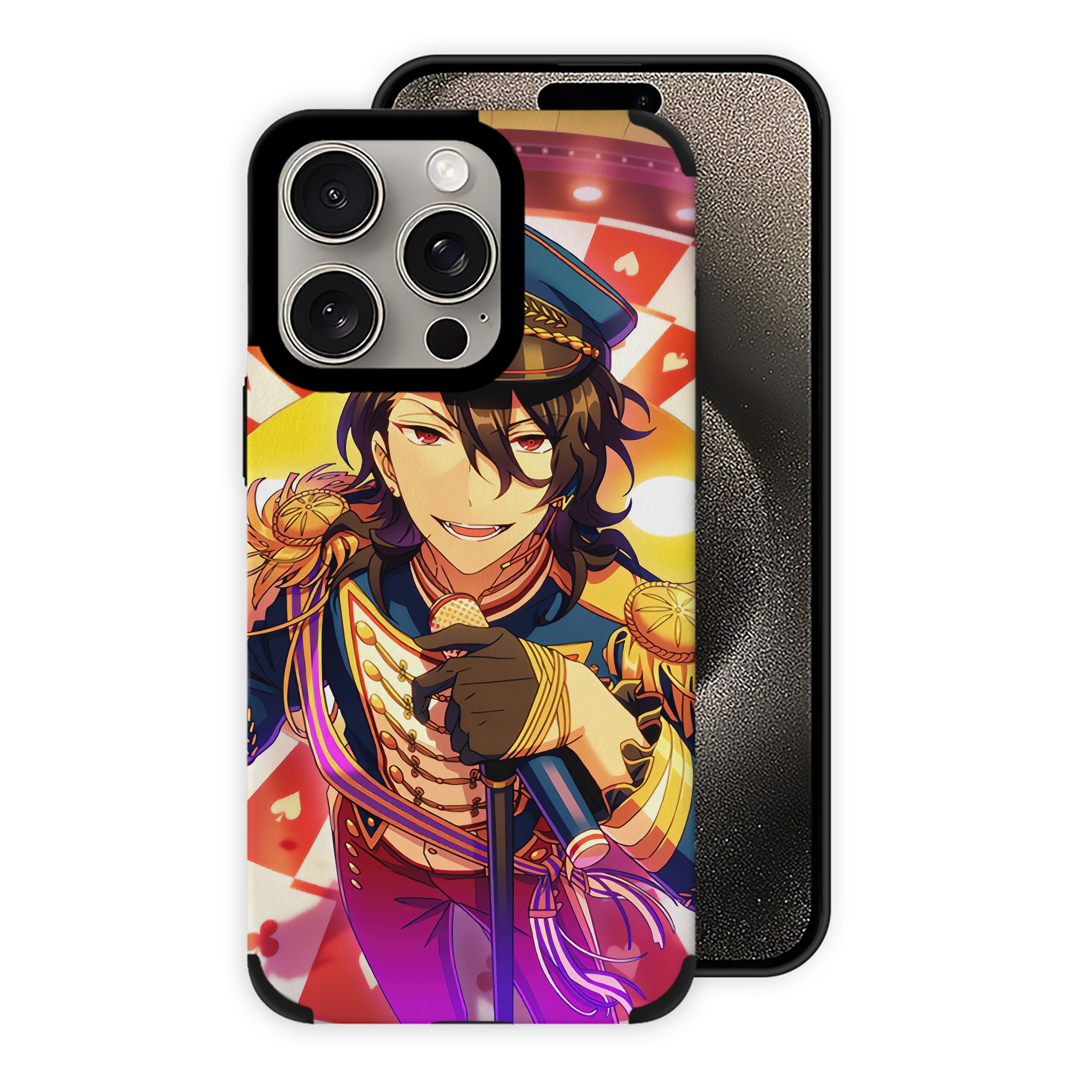（画像用） あんさんぶるスターズ! Ensemble Stars 【iPhone15ProMax対応】 PUレザー スマホケース 耐衝撃＆黄変防止