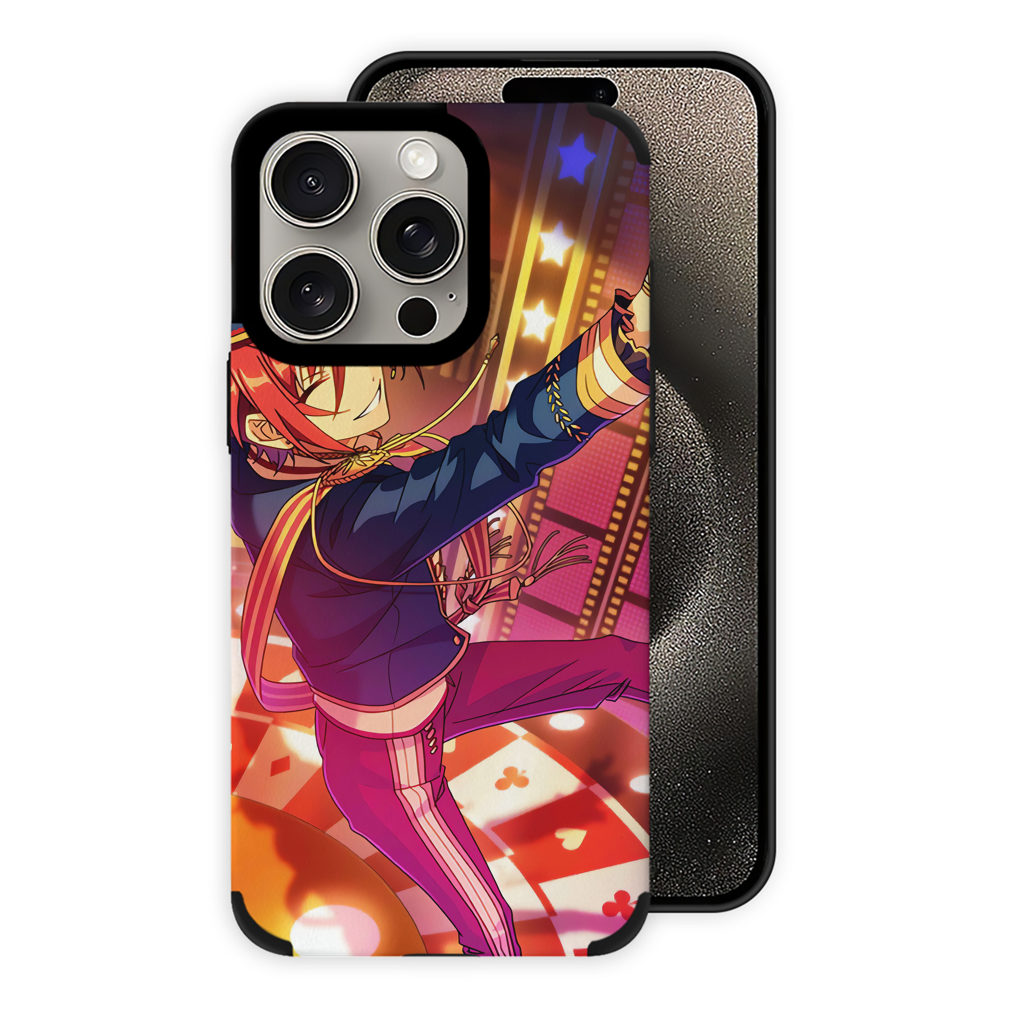 （画像用） あんさんぶるスターズ! Ensemble Stars 【iPhone15ProMax対応】 PUレザー スマホケース 耐衝撃＆黄変防止
