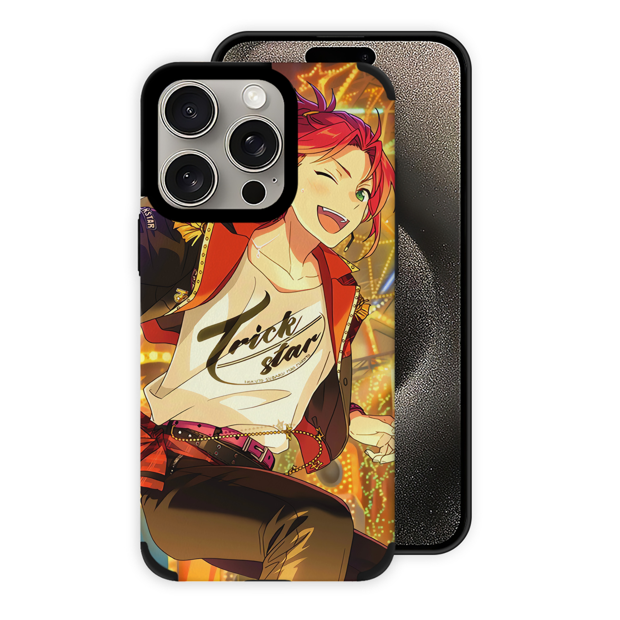 （画像用） あんさんぶるスターズ! Ensemble Stars 【iPhone15ProMax対応】 PUレザー スマホケース 耐衝撃＆黄変防止