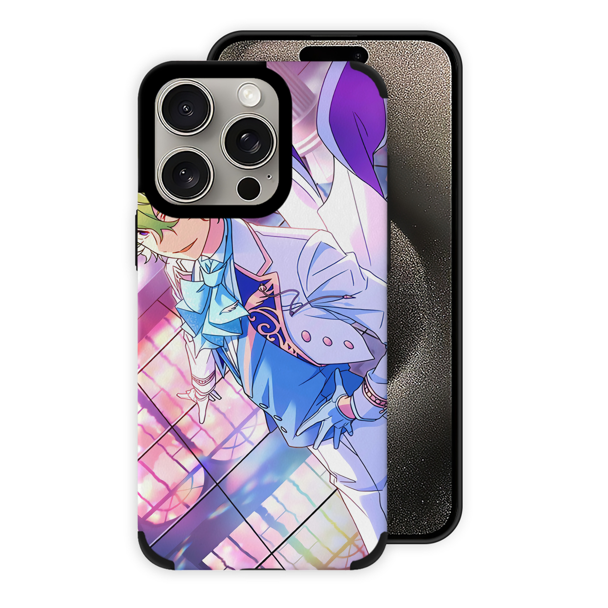 （画像用） あんさんぶるスターズ! Ensemble Stars 【iPhone15ProMax対応】 PUレザー スマホケース 耐衝撃＆黄変防止