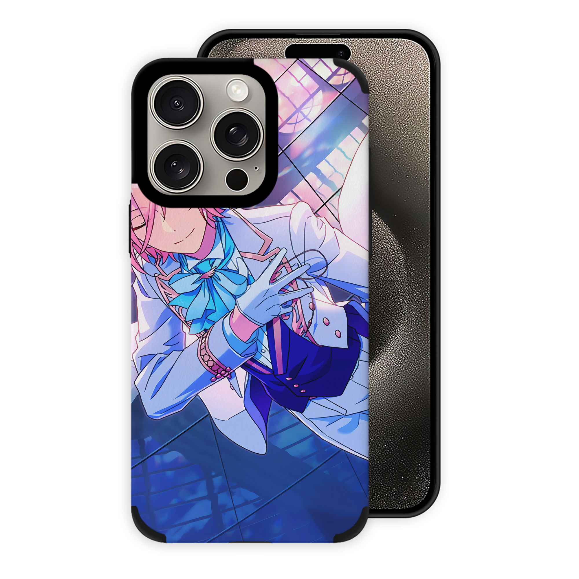 （画像用） あんさんぶるスターズ! Ensemble Stars 【iPhone15ProMax対応】 PUレザー スマホケース 耐衝撃＆黄変防止