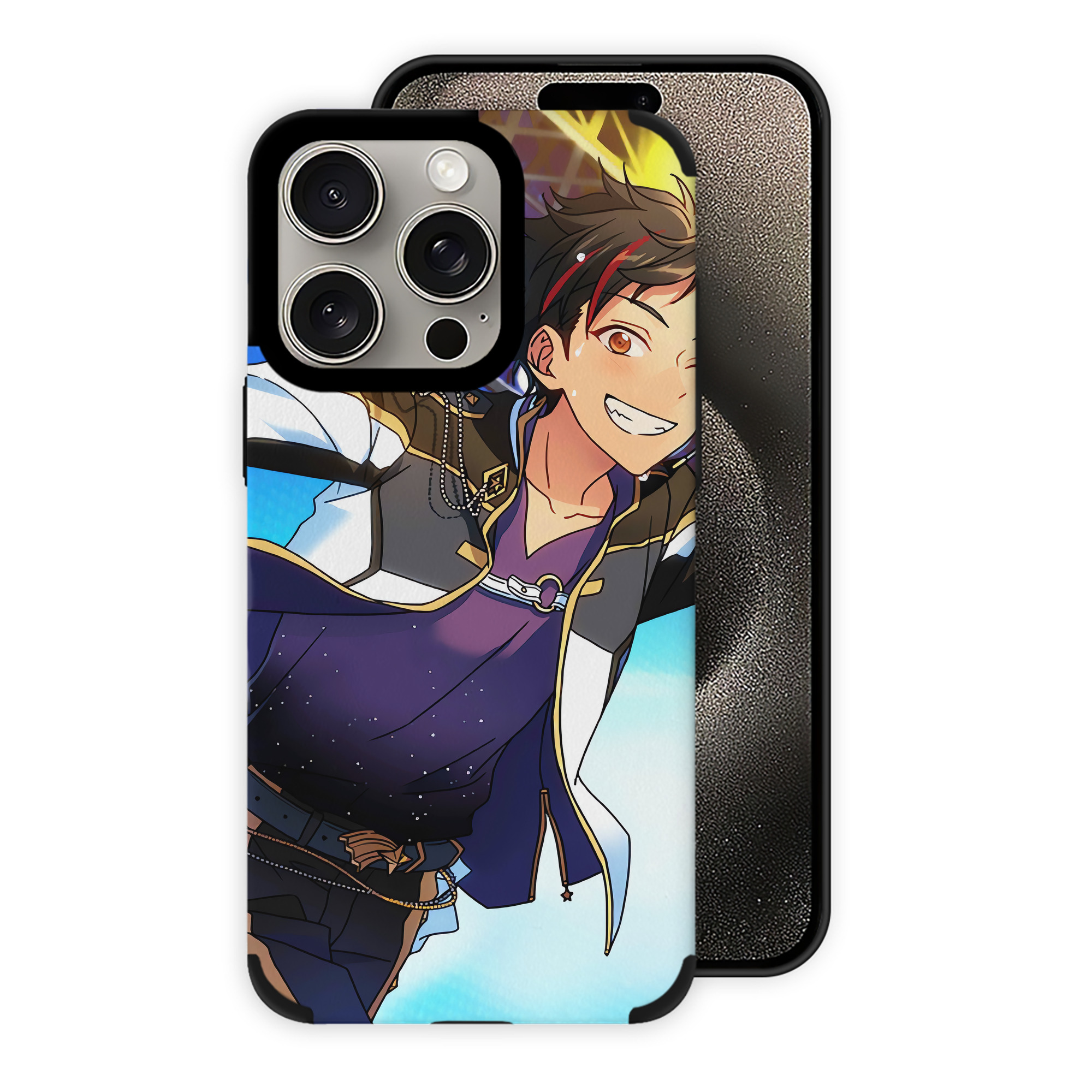 （画像用） あんさんぶるスターズ! Ensemble Stars 【iPhone15ProMax対応】 PUレザー スマホケース 耐衝撃＆黄変防止