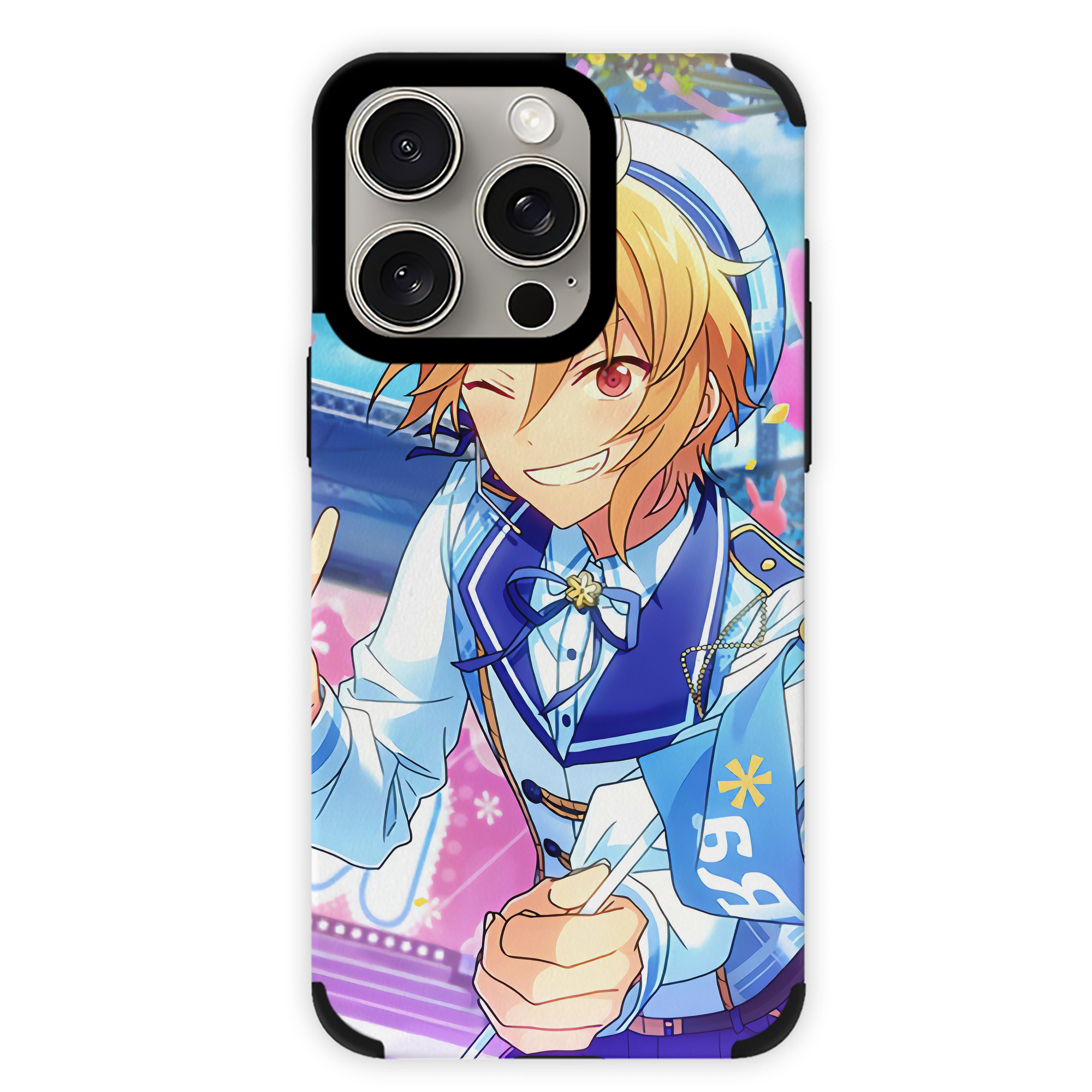 （画像用） あんさんぶるスターズ! Ensemble Stars 【iPhone15ProMax対応】 PUレザー スマホケース 耐衝撃＆黄変防止