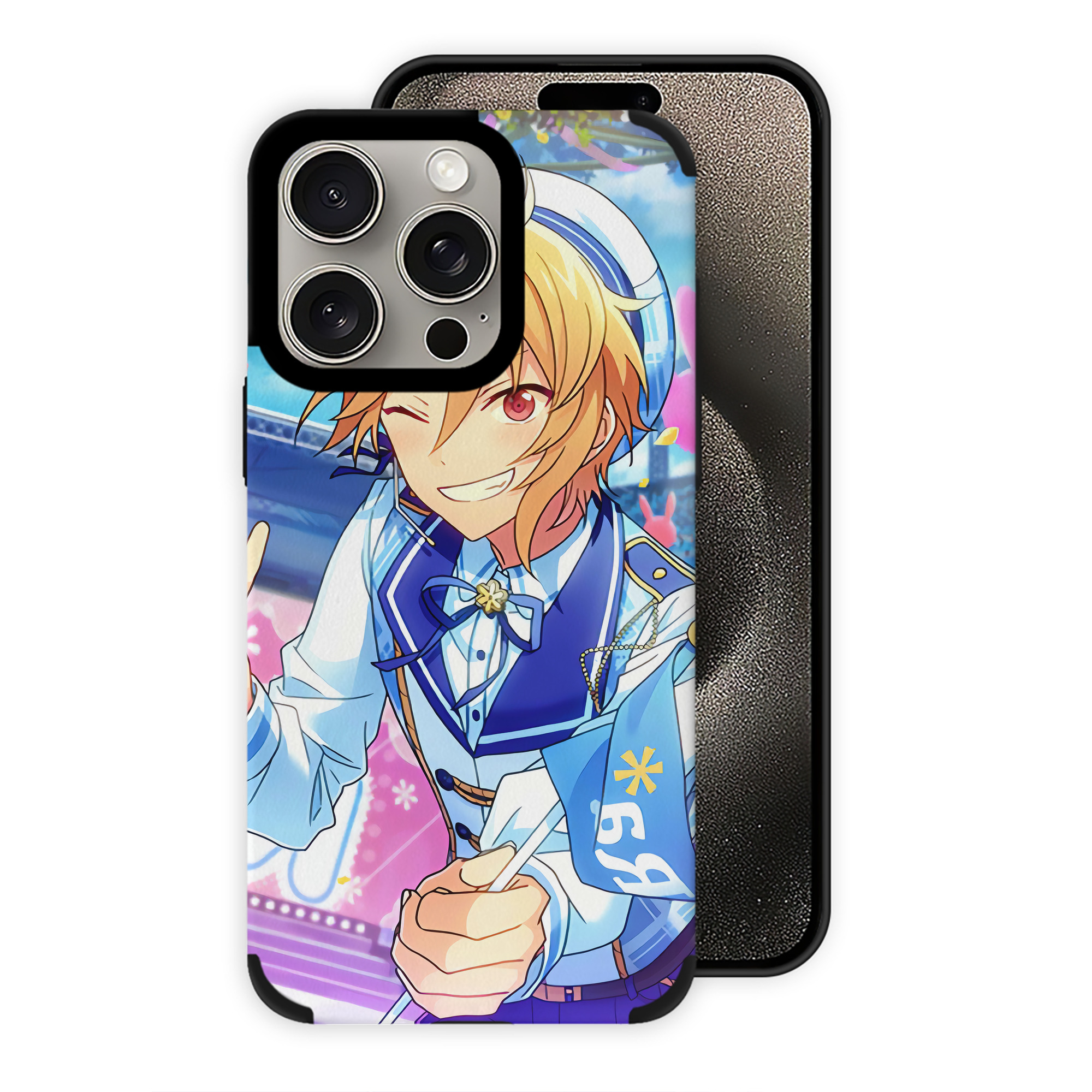 （画像用） あんさんぶるスターズ! Ensemble Stars 【iPhone15ProMax対応】 PUレザー スマホケース 耐衝撃＆黄変防止