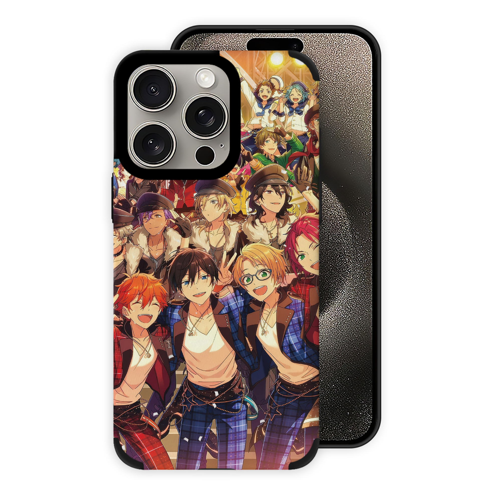 （画像用） あんさんぶるスターズ! Ensemble Stars 【iPhone15ProMax対応】 PUレザー スマホケース 耐衝撃＆黄変防止
