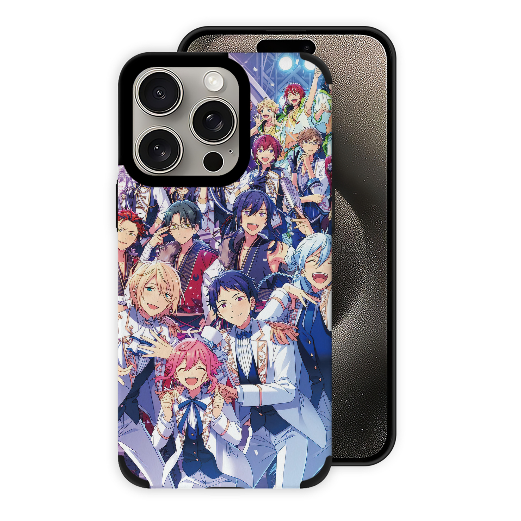 （画像用） あんさんぶるスターズ! Ensemble Stars 【iPhone15ProMax対応】 PUレザー スマホケース 耐衝撃＆黄変防止