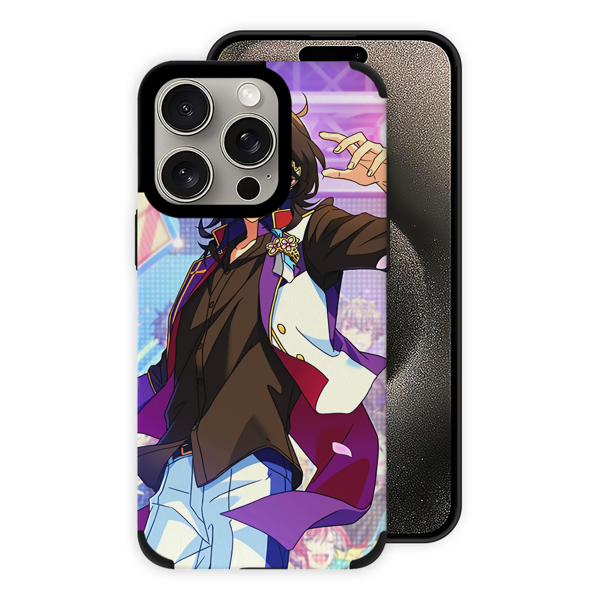 （画像用） あんさんぶるスターズ! Ensemble Stars 【iPhone15ProMax対応】 PUレザー スマホケース 耐衝撃＆黄変防止