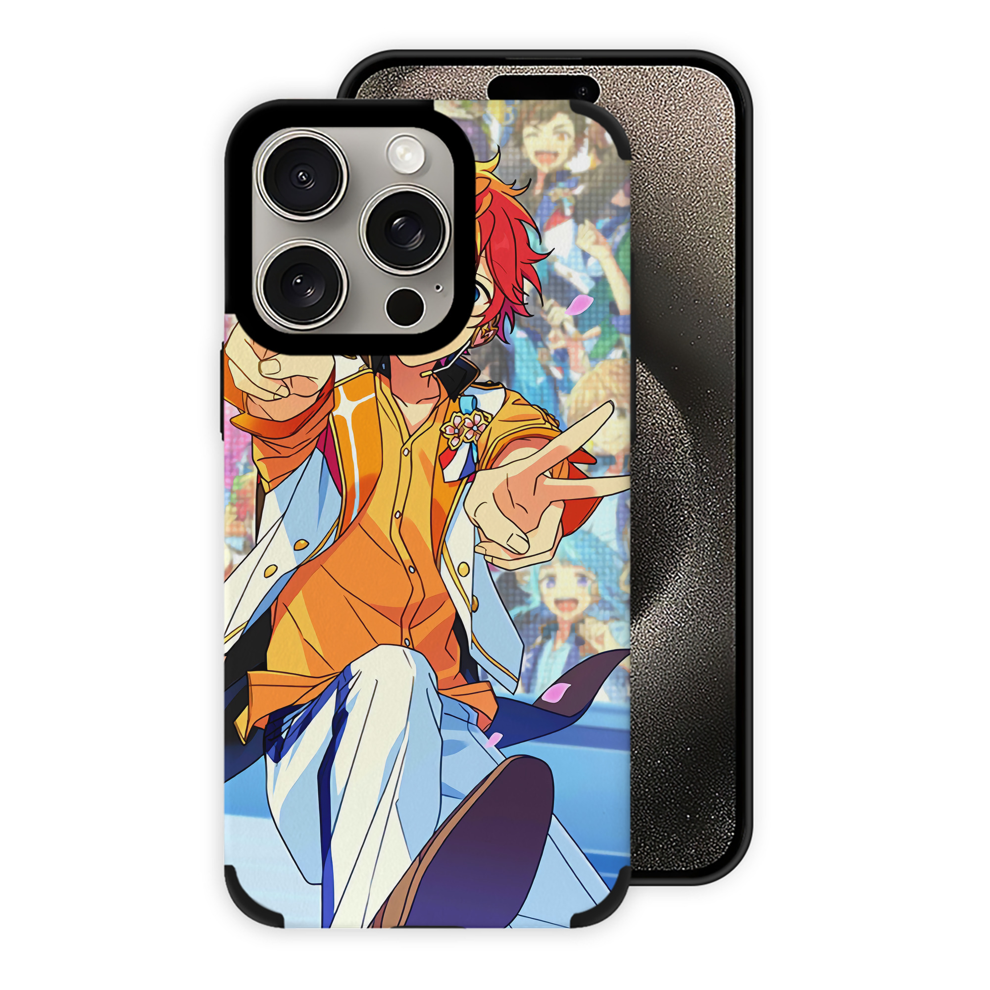 （画像用） あんさんぶるスターズ! Ensemble Stars 【iPhone15ProMax対応】 PUレザー スマホケース 耐衝撃＆黄変防止