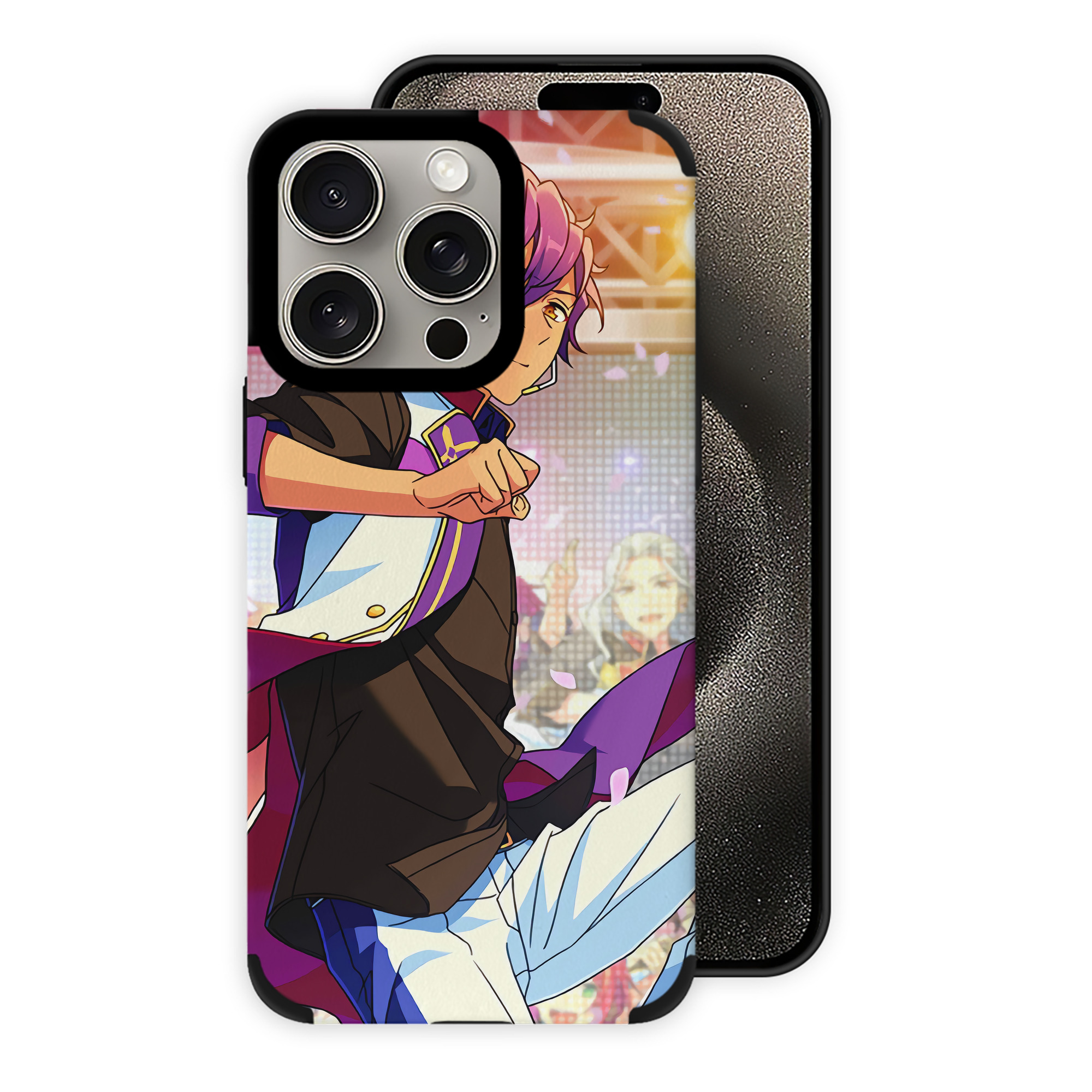 （画像用） あんさんぶるスターズ! Ensemble Stars 【iPhone15ProMax対応】 PUレザー スマホケース 耐衝撃＆黄変防止