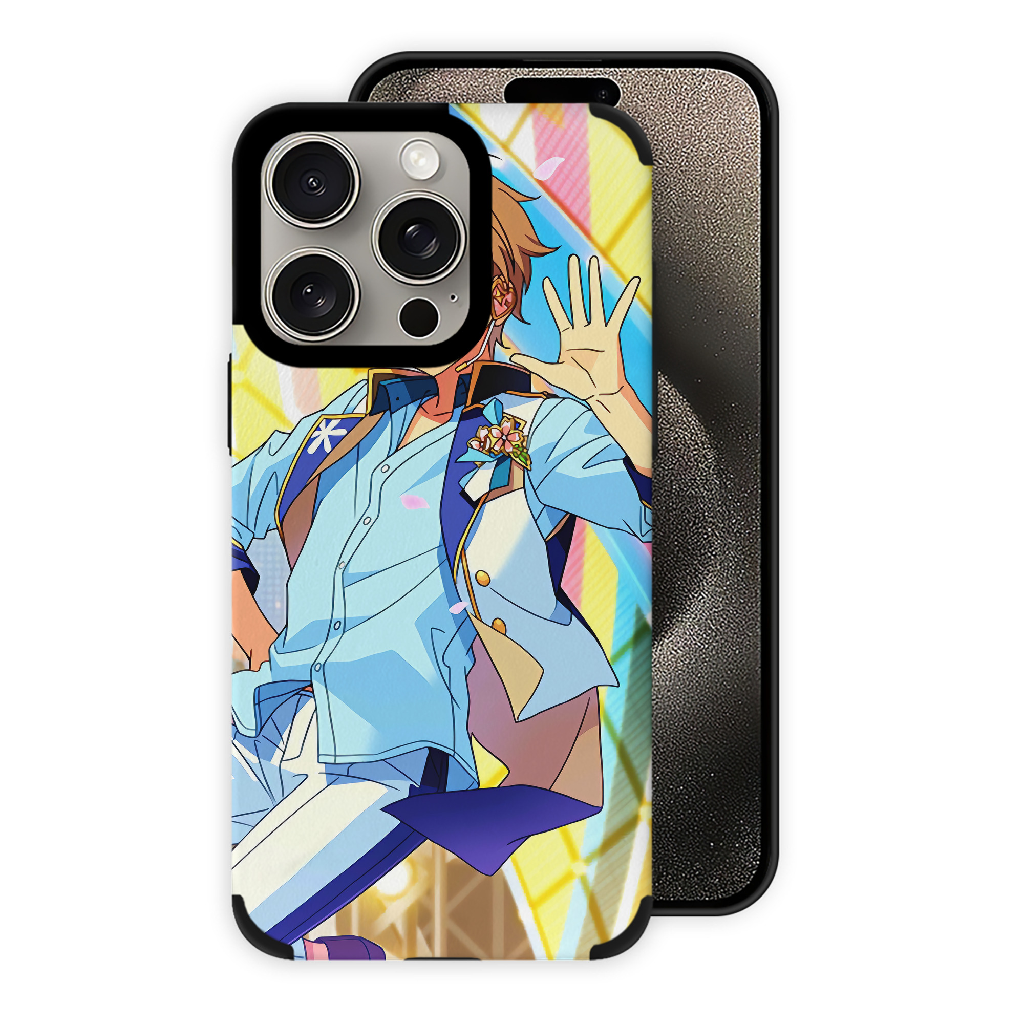 （画像用） あんさんぶるスターズ! Ensemble Stars 【iPhone15ProMax対応】 PUレザー スマホケース 耐衝撃＆黄変防止