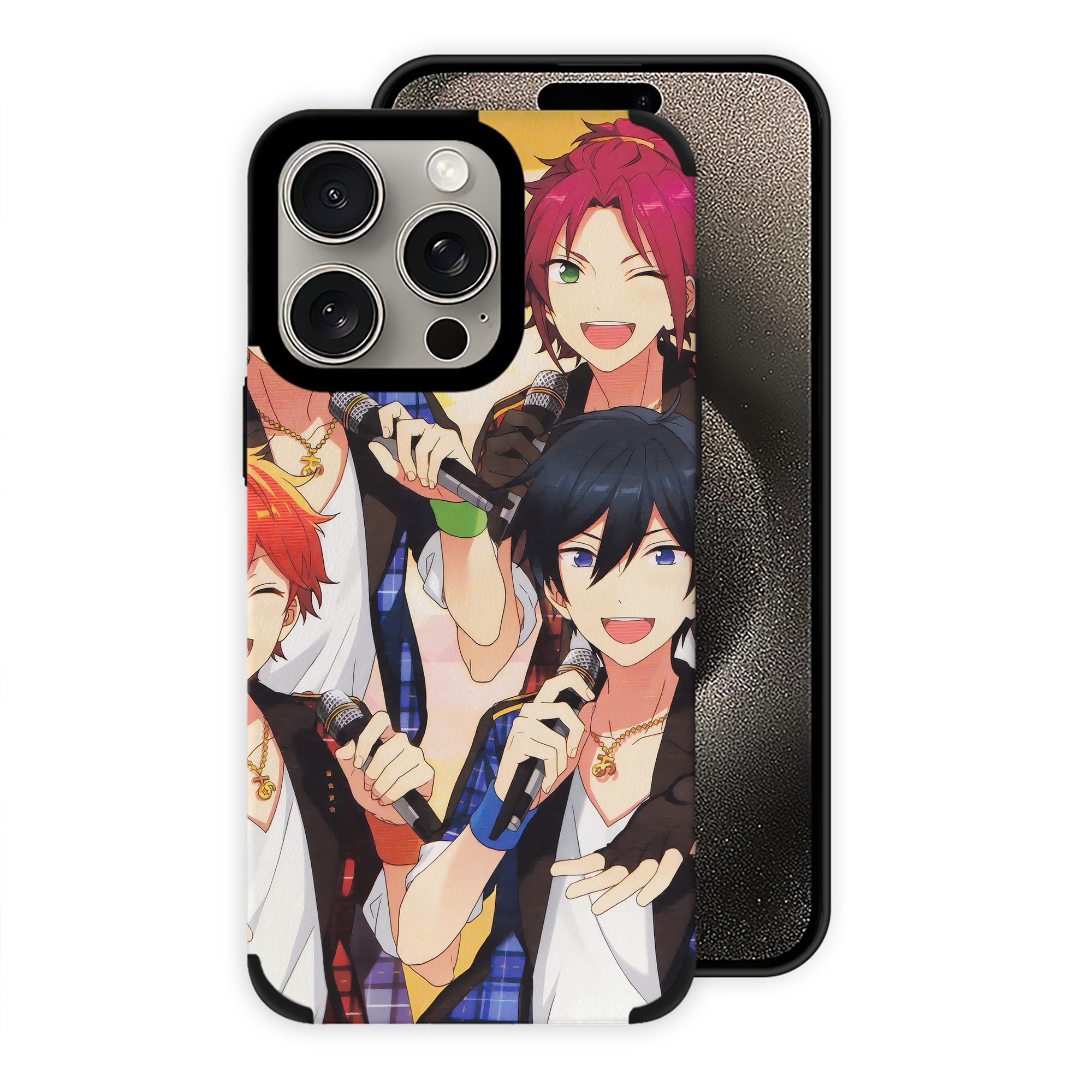 （画像用） あんさんぶるスターズ! Ensemble Stars 【iPhone15ProMax対応】 PUレザー スマホケース 耐衝撃＆黄変防止