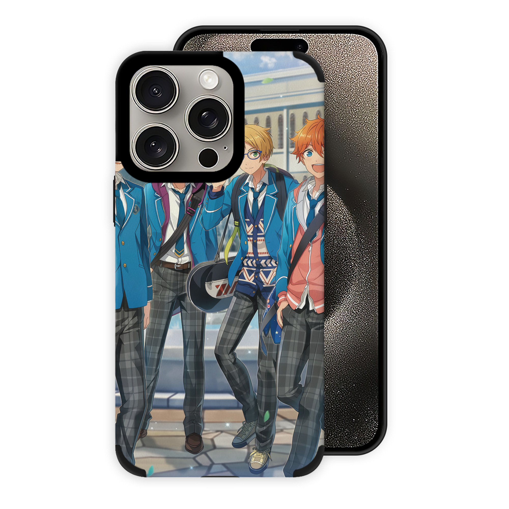 （画像用） あんさんぶるスターズ! Ensemble Stars 【iPhone15ProMax対応】 PUレザー スマホケース 耐衝撃＆黄変防止