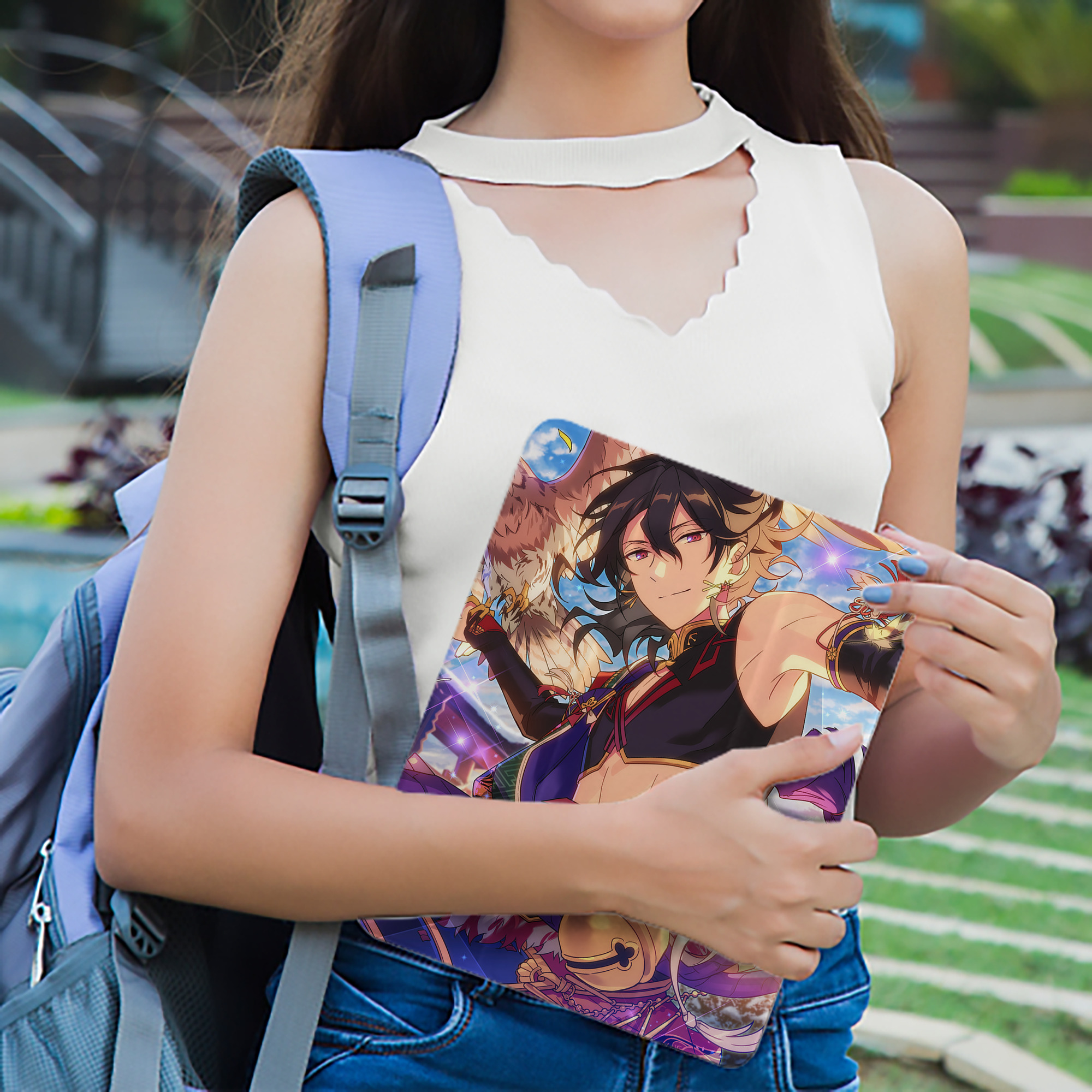 あんさんぶるスターズ! Ensemble Stars IPad ケース ペン収納付き 三つ折りスタンド PUレザー×シリコン 対応機種9.5/10.5/10.9インチ