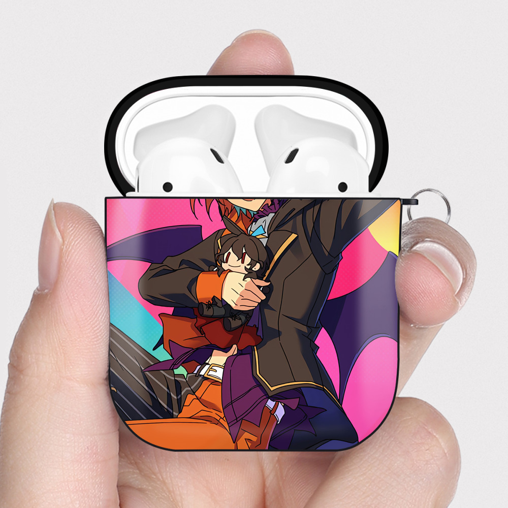 （画像用） あんさんぶるスターズ! Ensemble Stars AirPods 第2世代保護ケース ハードシェル ブラック 耐衝撃・防指紋・カラビナ付き