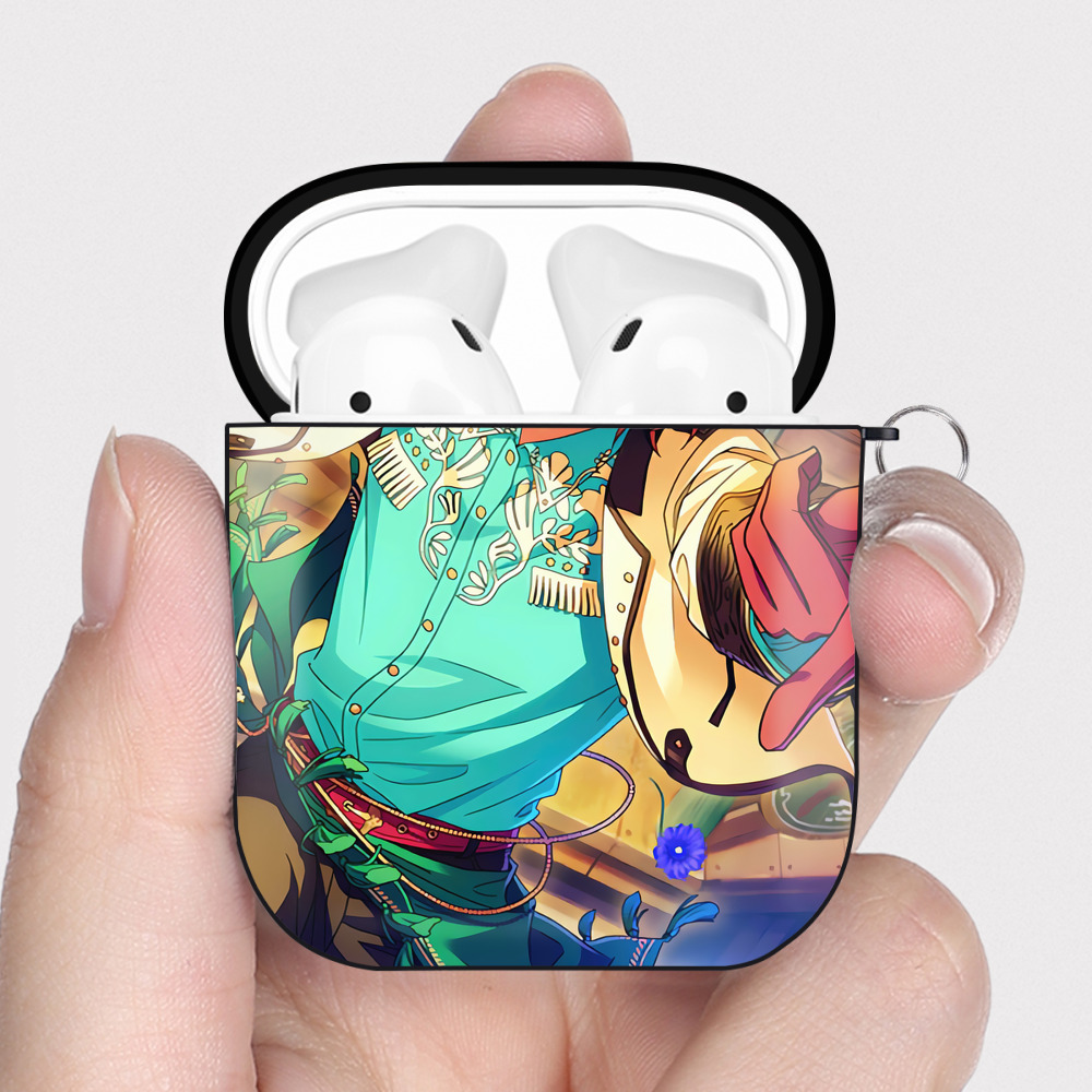（画像用） あんさんぶるスターズ! Ensemble Stars AirPods 第2世代保護ケース ハードシェル ブラック 耐衝撃・防指紋・カラビナ付き