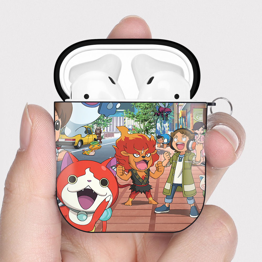 （画像用） あんさんぶるスターズ! Ensemble Stars AirPods 第2世代保護ケース ハードシェル ブラック 耐衝撃・防指紋・カラビナ付き