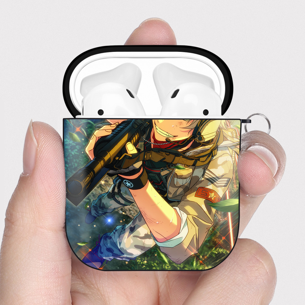 （画像用） あんさんぶるスターズ! Ensemble Stars AirPods 第2世代保護ケース ハードシェル ブラック 耐衝撃・防指紋・カラビナ付き