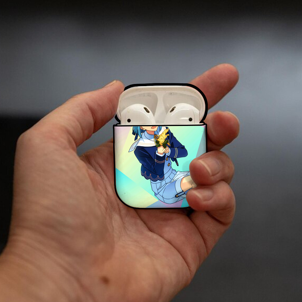 あんさんぶるスターズ! Ensemble Stars AirPods 第2世代保護ケース ハードシェル ブラック 耐衝撃・防指紋・カラビナ付き