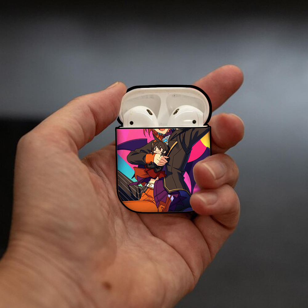 あんさんぶるスターズ! Ensemble Stars AirPods 第2世代保護ケース ハードシェル ブラック 耐衝撃・防指紋・カラビナ付き