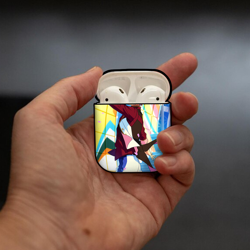 あんさんぶるスターズ! Ensemble Stars AirPods 第2世代保護ケース ハードシェル ブラック 耐衝撃・防指紋・カラビナ付き