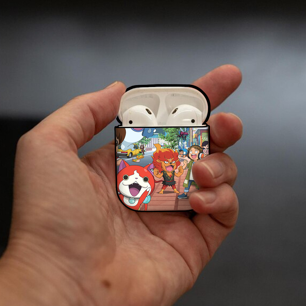 あんさんぶるスターズ! Ensemble Stars AirPods 第2世代保護ケース ハードシェル ブラック 耐衝撃・防指紋・カラビナ付き