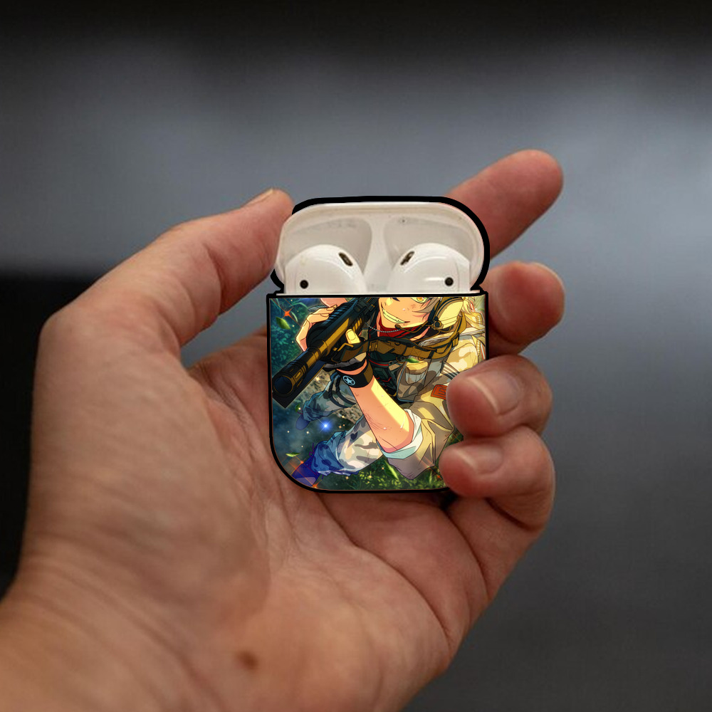 あんさんぶるスターズ! Ensemble Stars AirPods 第2世代保護ケース ハードシェル ブラック 耐衝撃・防指紋・カラビナ付き