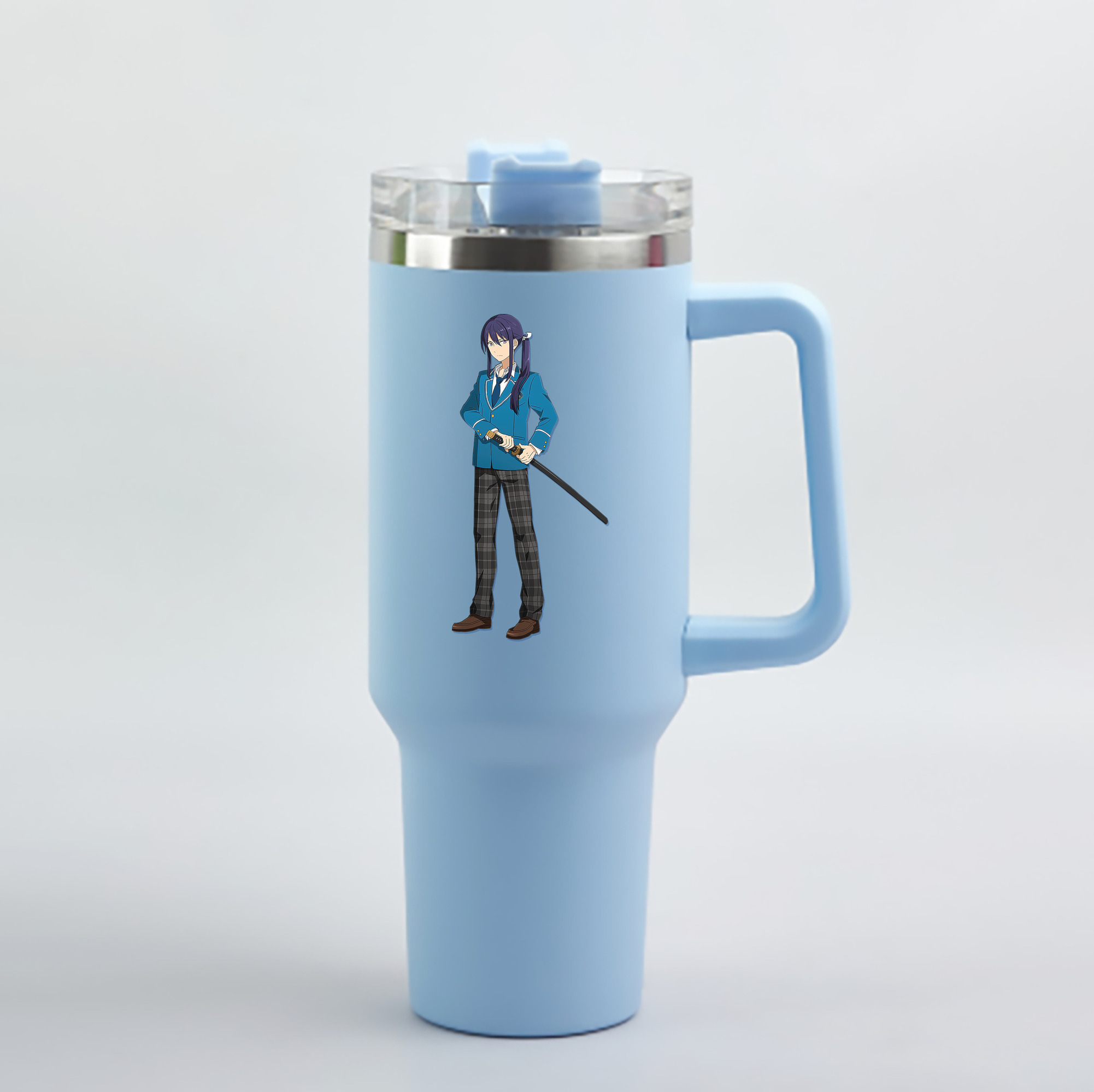 （画像用） あんさんぶるスターズ! Ensemble Stars 1200mL車用タンブラー - クリスタルステッカー（プラスチックストロー付き）