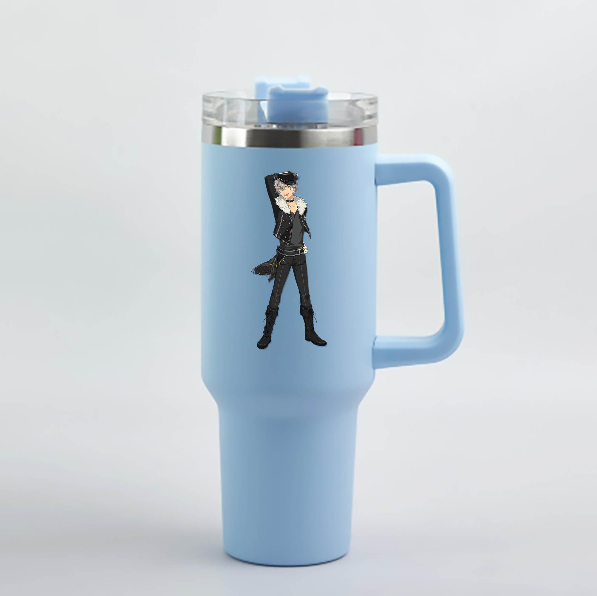 （画像用） あんさんぶるスターズ! Ensemble Stars 1200mL車用タンブラー - クリスタルステッカー（プラスチックストロー付き）