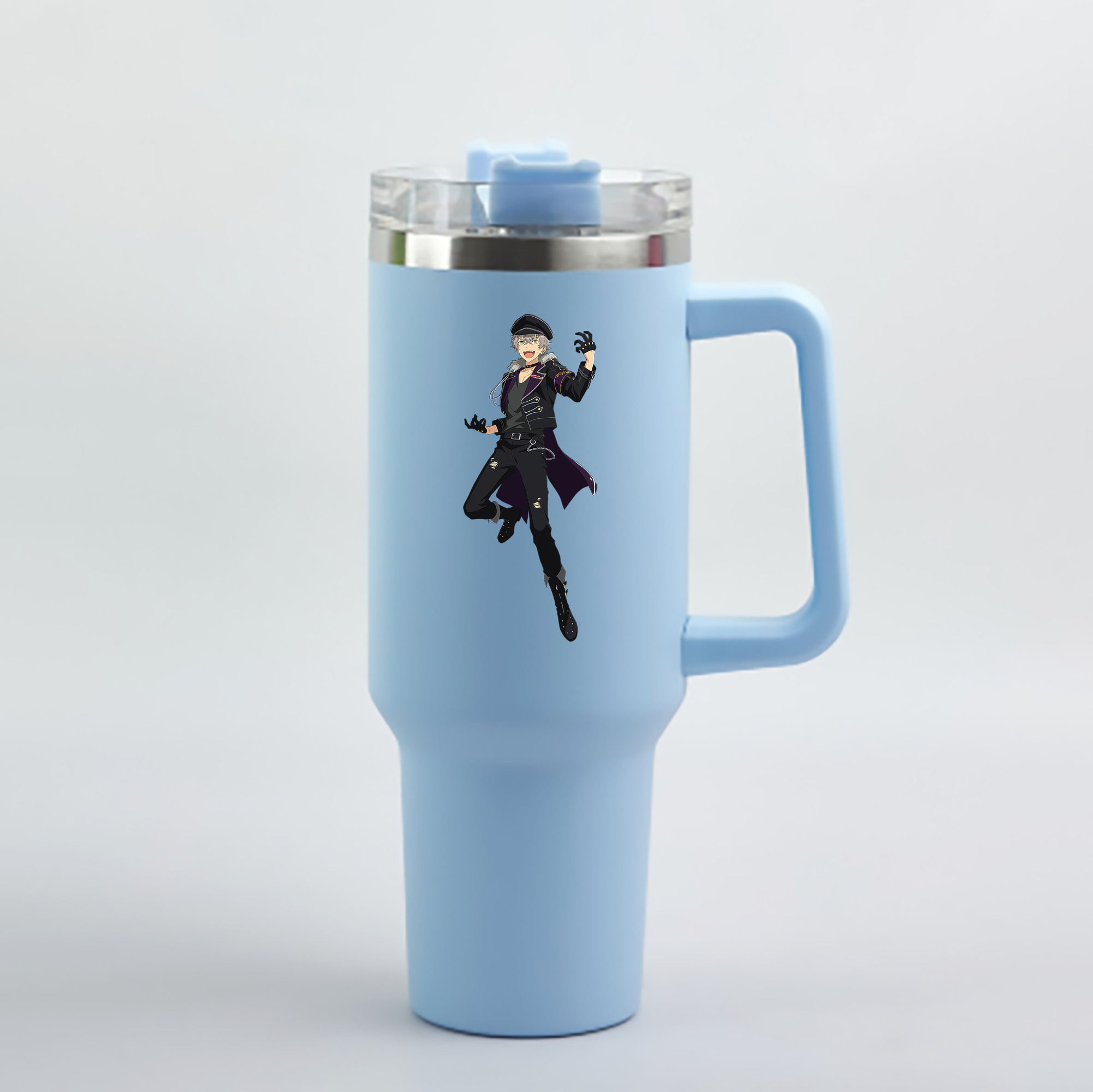 （画像用） あんさんぶるスターズ! Ensemble Stars 1200mL車用タンブラー - クリスタルステッカー（プラスチックストロー付き）