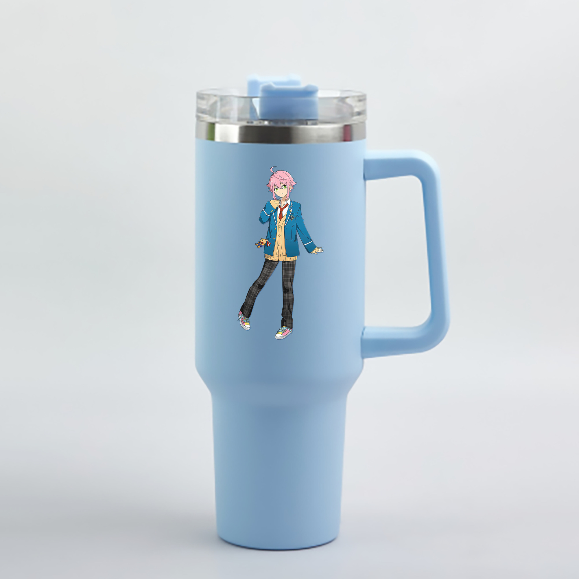 （画像用） あんさんぶるスターズ! Ensemble Stars 1200mL車用タンブラー - クリスタルステッカー（プラスチックストロー付き）