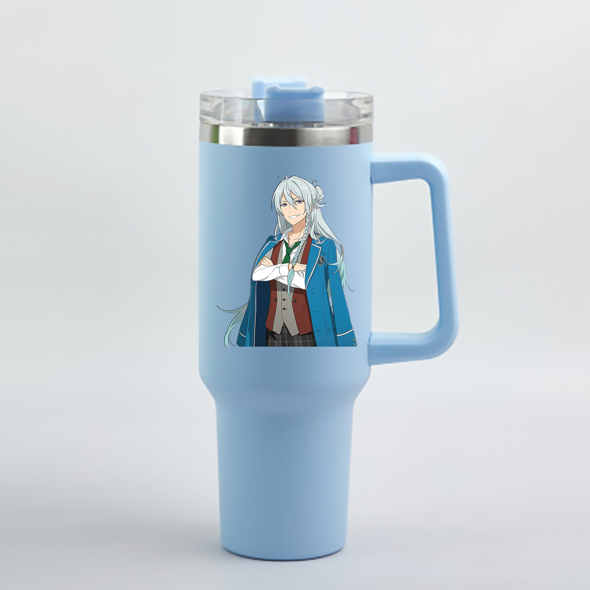 （画像用） あんさんぶるスターズ! Ensemble Stars 1200mL車用タンブラー - クリスタルステッカー（プラスチックストロー付き）