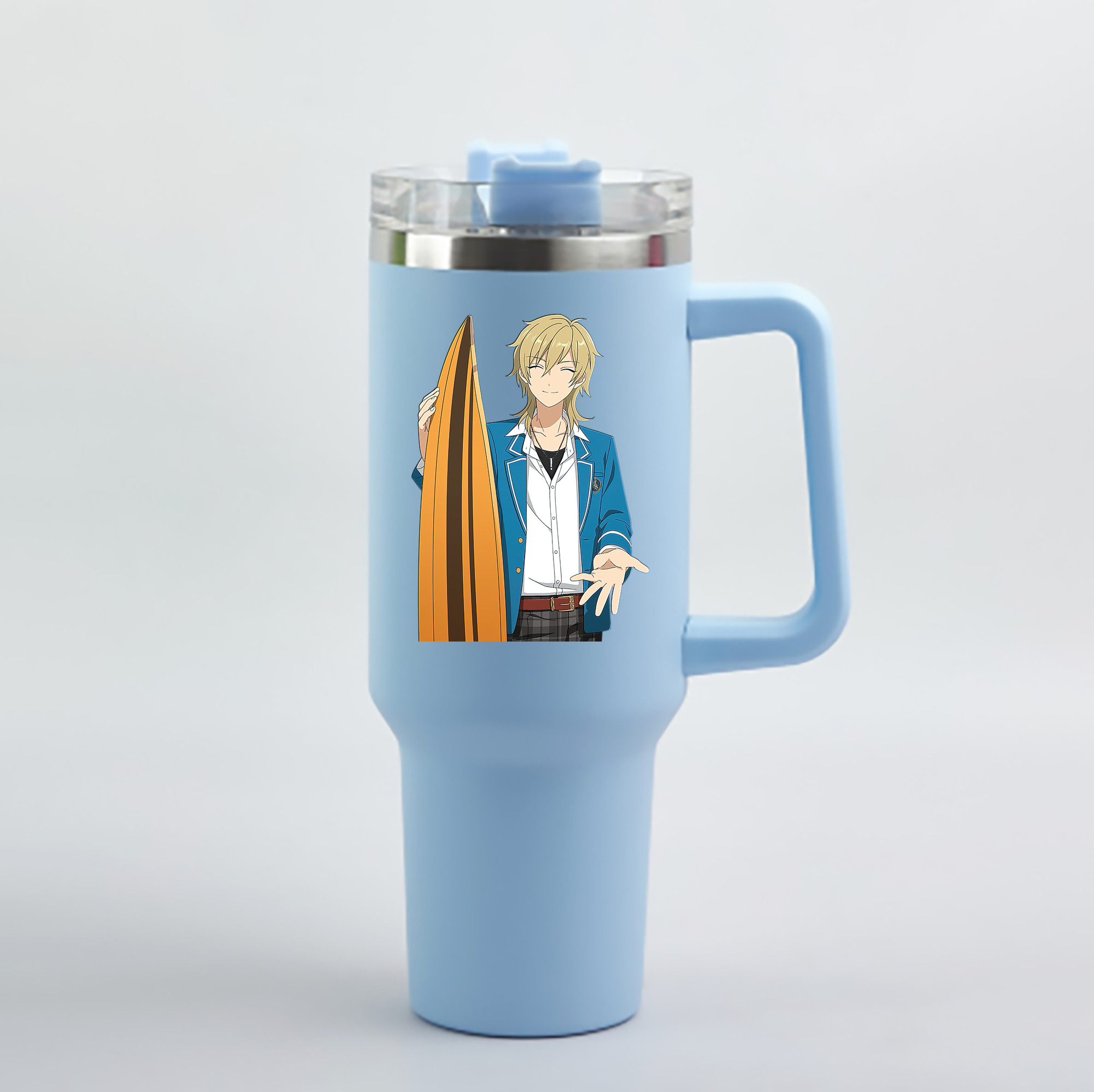 （画像用） あんさんぶるスターズ! Ensemble Stars 1200mL車用タンブラー - クリスタルステッカー（プラスチックストロー付き）