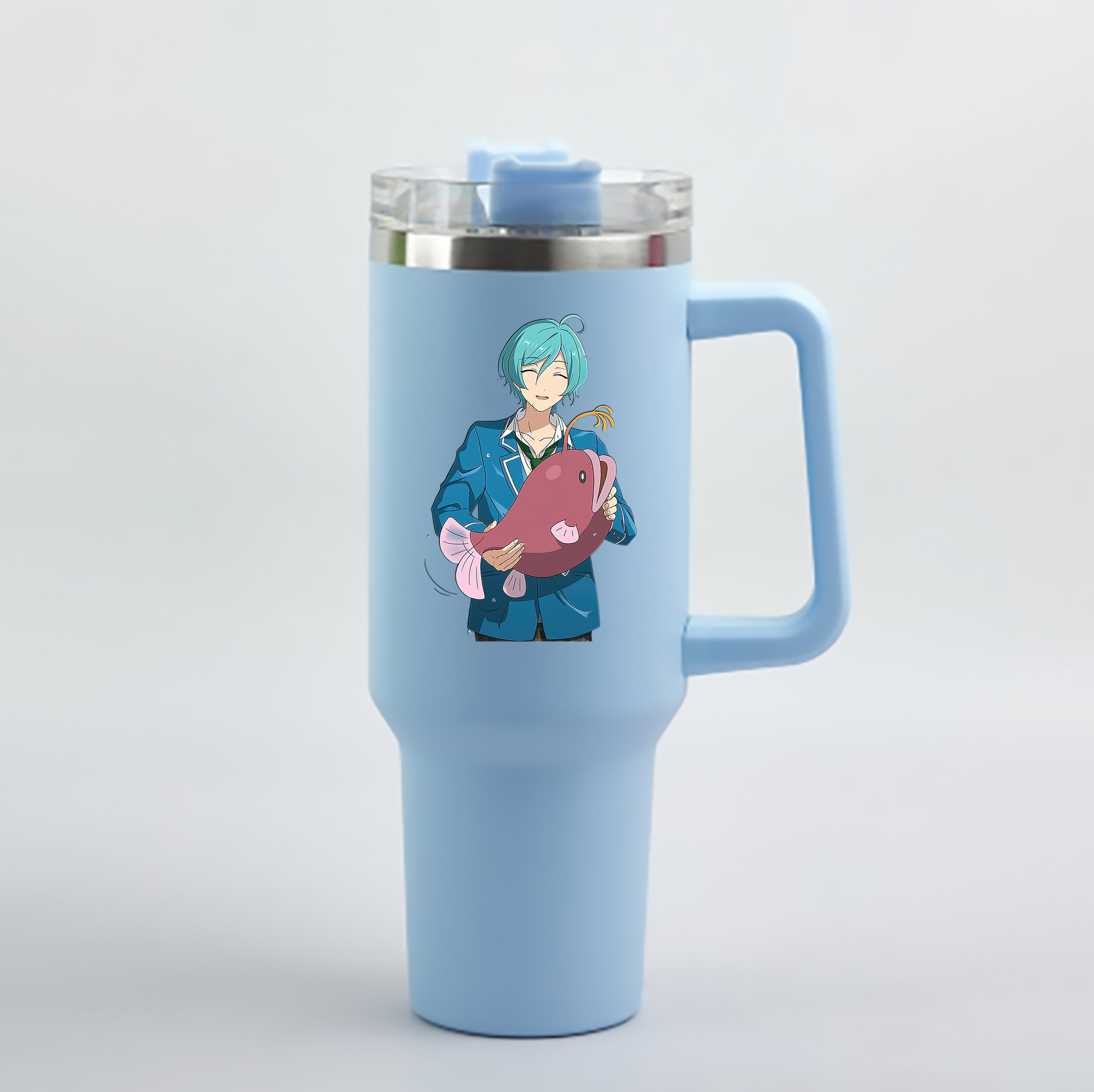 （画像用） あんさんぶるスターズ! Ensemble Stars 1200mL車用タンブラー - クリスタルステッカー（プラスチックストロー付き）