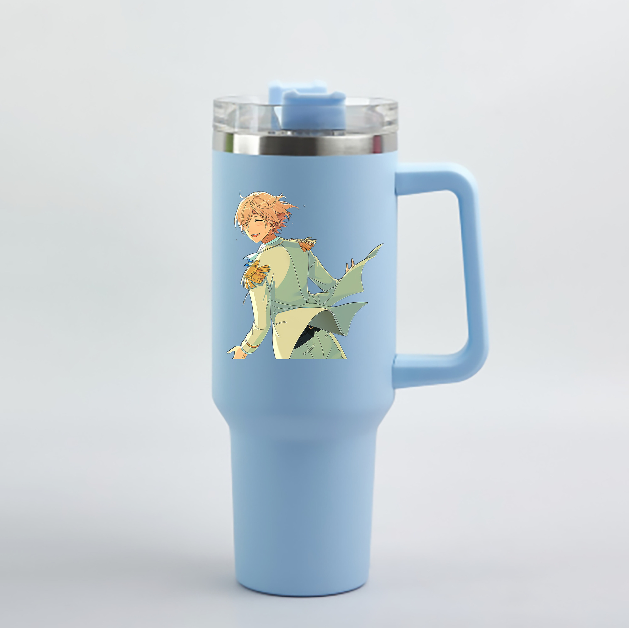 （画像用） あんさんぶるスターズ! Ensemble Stars 1200mL車用タンブラー - クリスタルステッカー（プラスチックストロー付き）