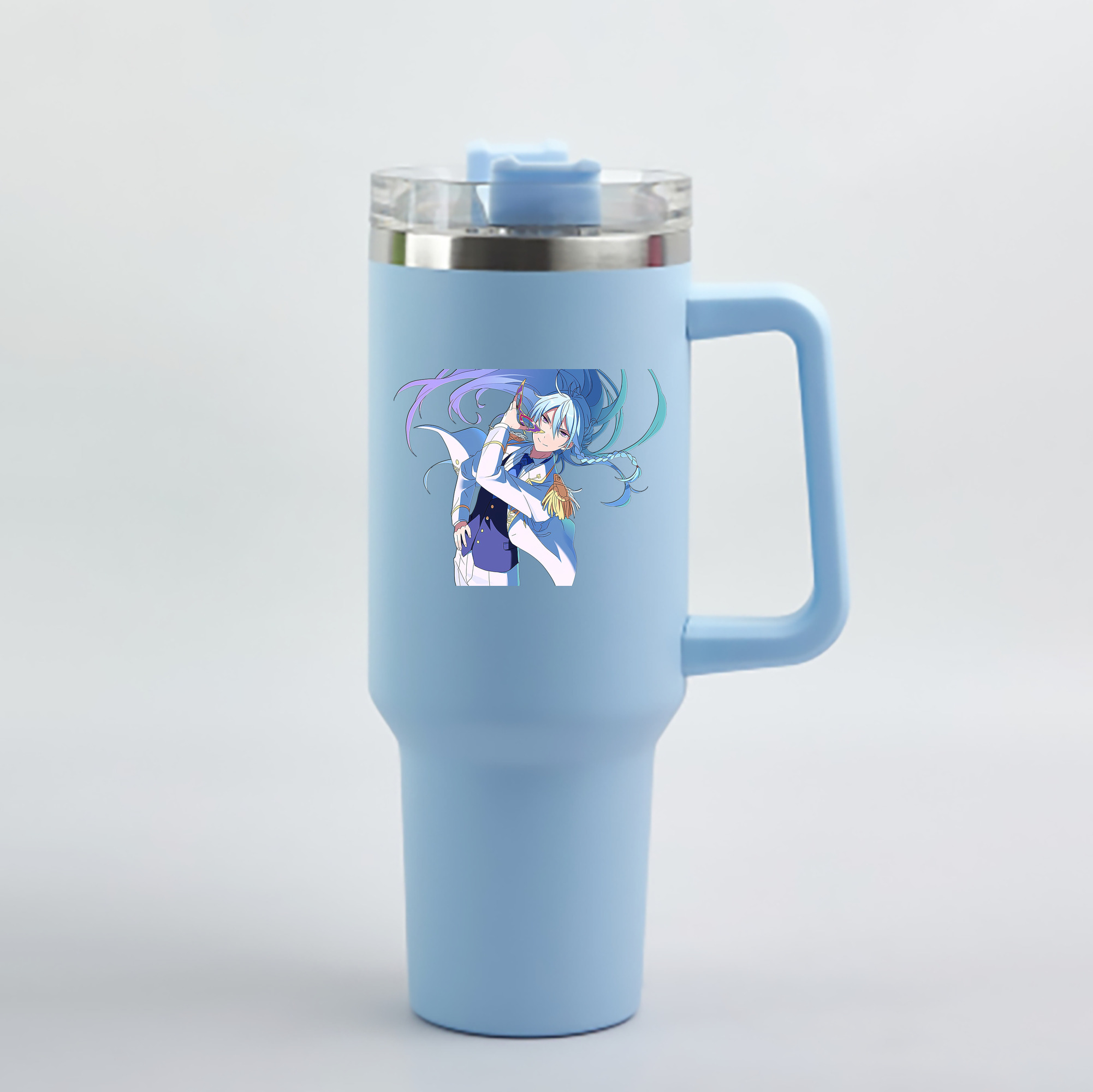 （画像用） あんさんぶるスターズ! Ensemble Stars 1200mL車用タンブラー - クリスタルステッカー（プラスチックストロー付き）