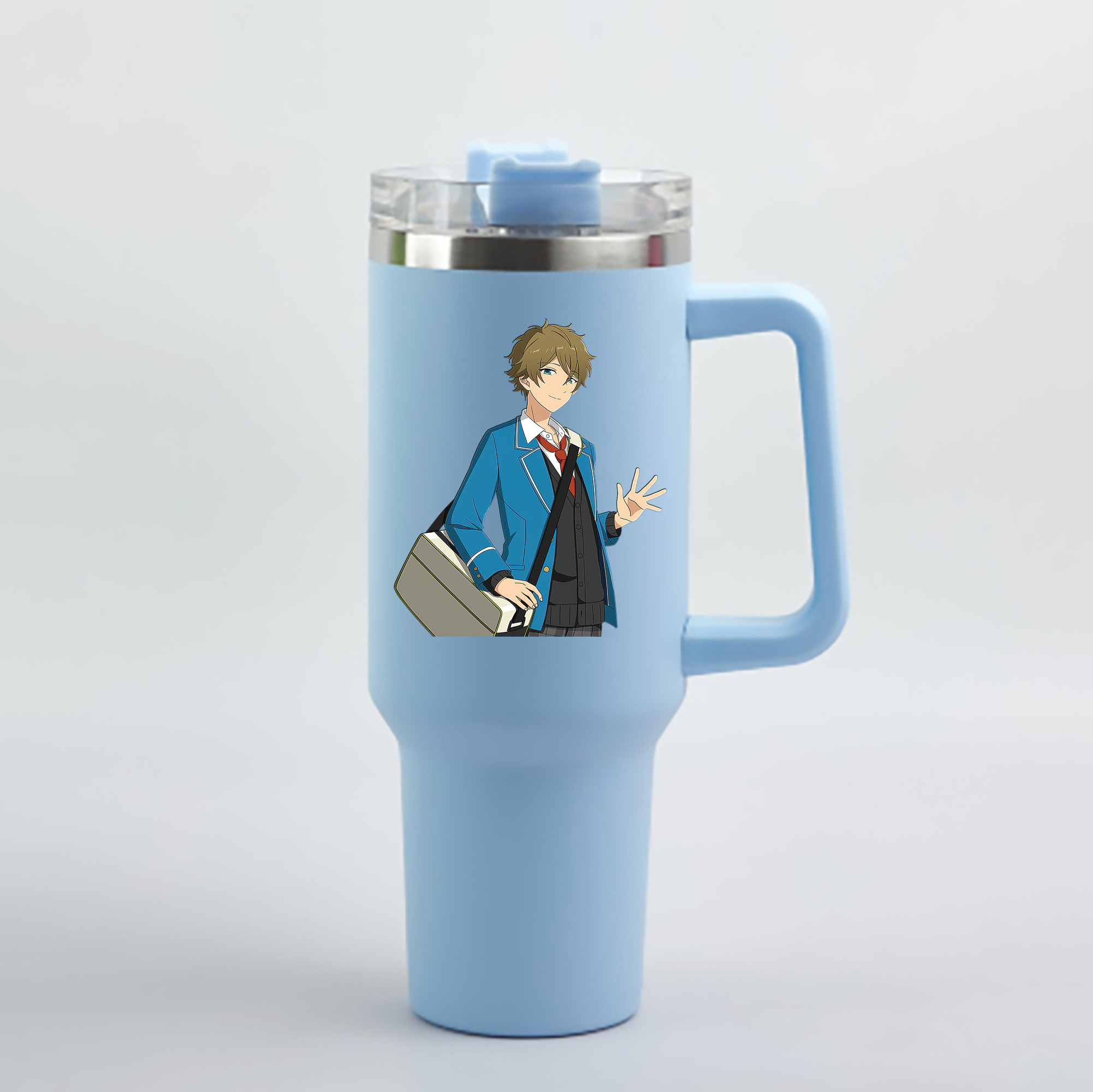 （画像用） あんさんぶるスターズ! Ensemble Stars 1200mL車用タンブラー - クリスタルステッカー（プラスチックストロー付き）