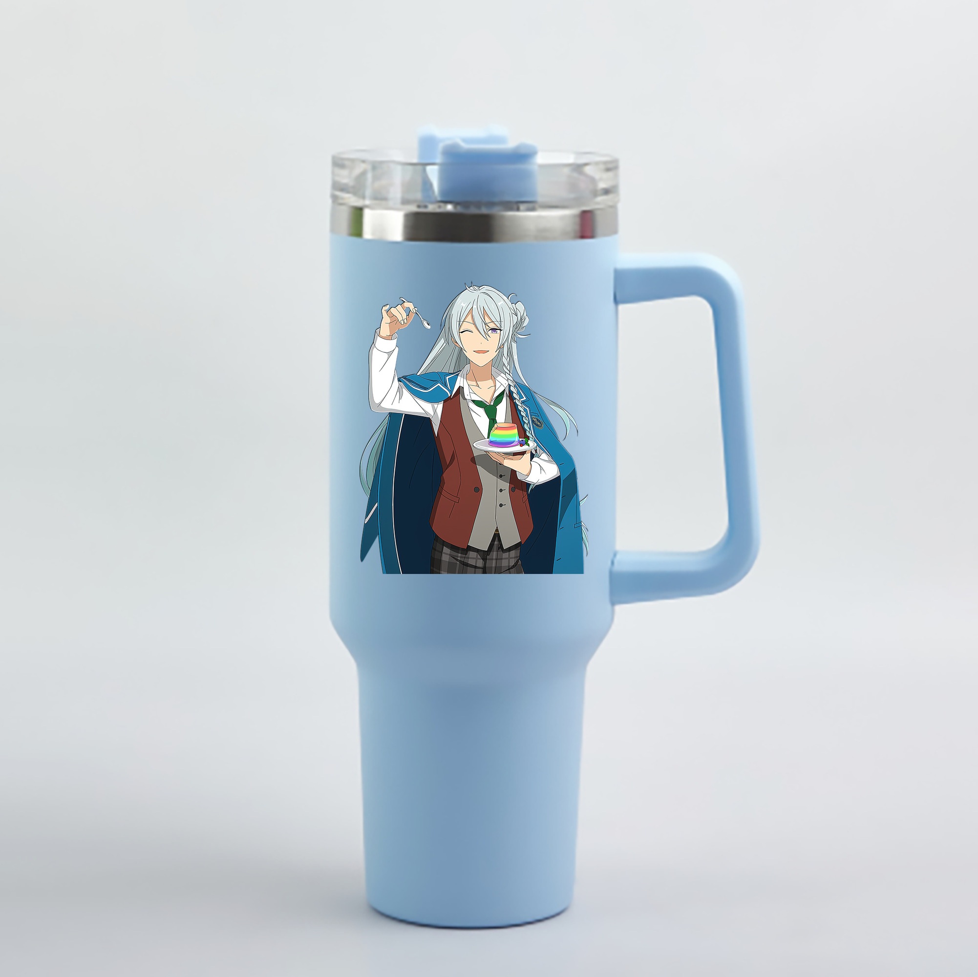 （画像用） あんさんぶるスターズ! Ensemble Stars 1200mL車用タンブラー - クリスタルステッカー（プラスチックストロー付き）