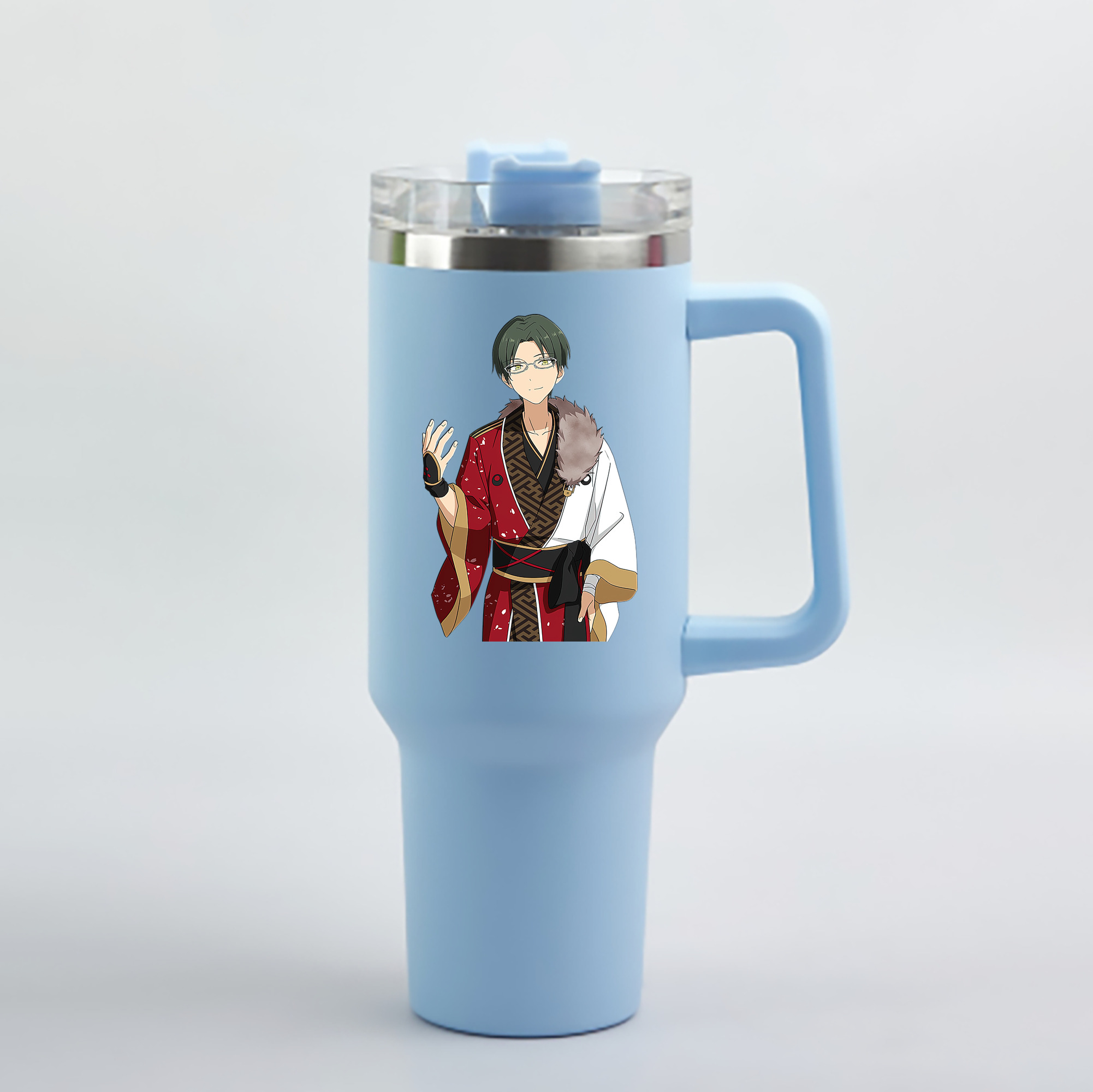 （画像用） あんさんぶるスターズ! Ensemble Stars 1200mL車用タンブラー - クリスタルステッカー（プラスチックストロー付き）