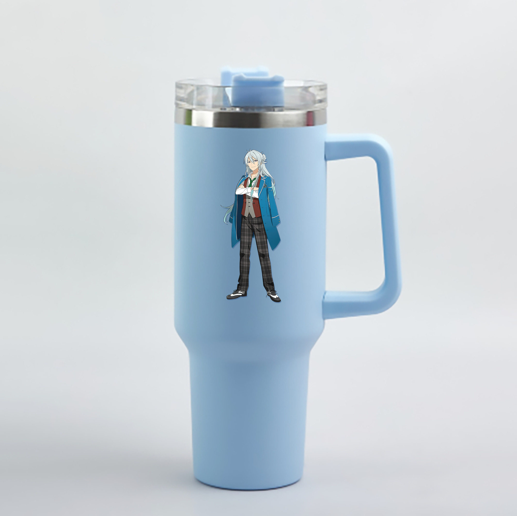 （画像用） あんさんぶるスターズ! Ensemble Stars 1200mL車用タンブラー - クリスタルステッカー（プラスチックストロー付き）