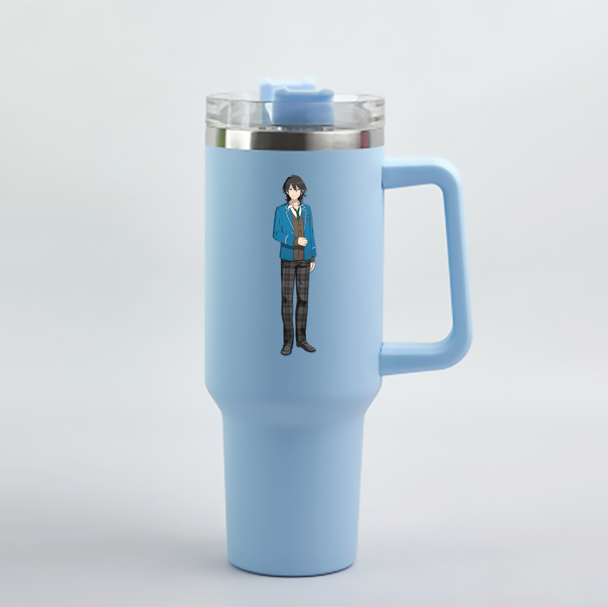 （画像用） あんさんぶるスターズ! Ensemble Stars 1200mL車用タンブラー - クリスタルステッカー（プラスチックストロー付き）