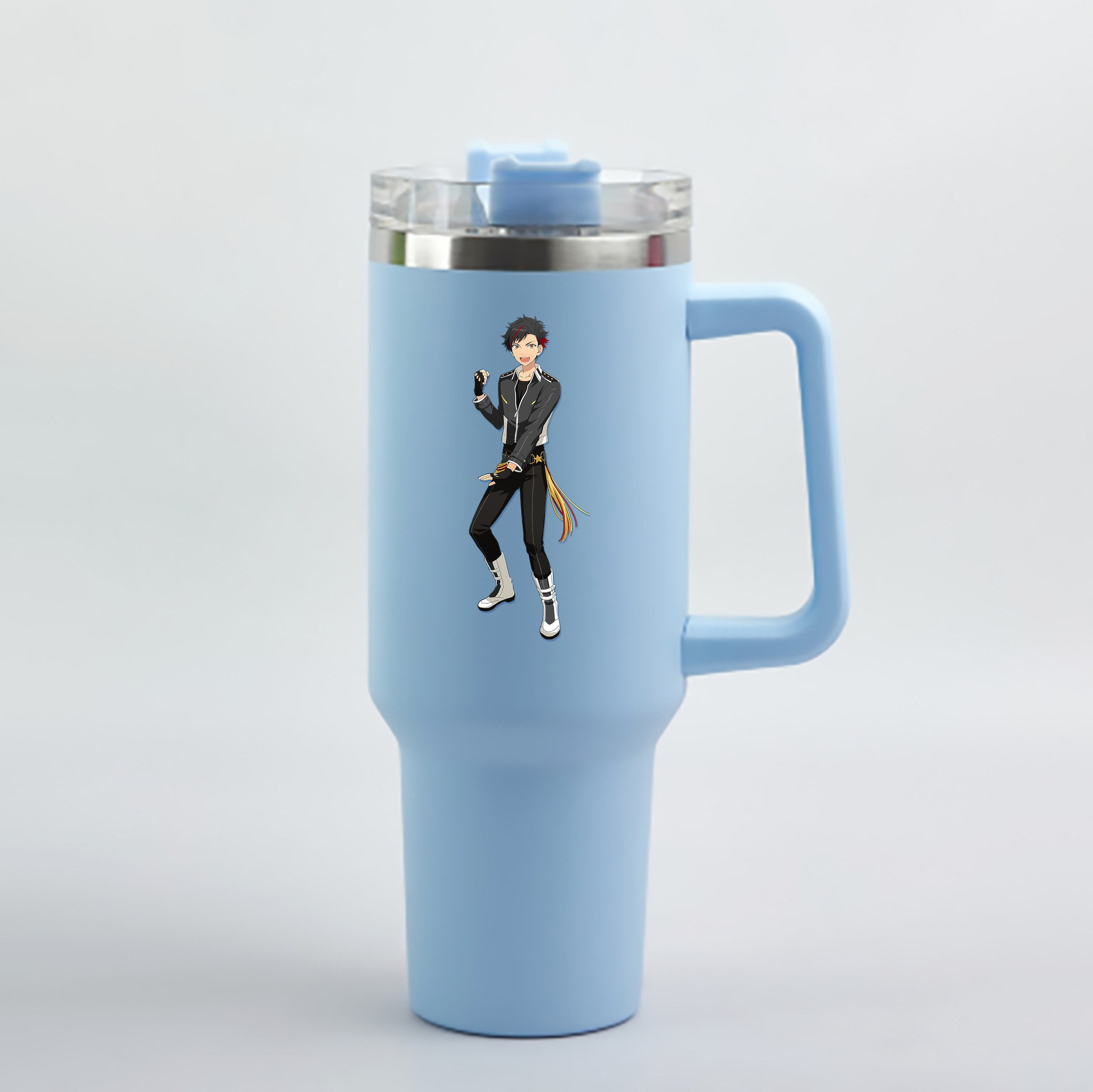 （画像用） あんさんぶるスターズ! Ensemble Stars 1200mL車用タンブラー - クリスタルステッカー（プラスチックストロー付き）