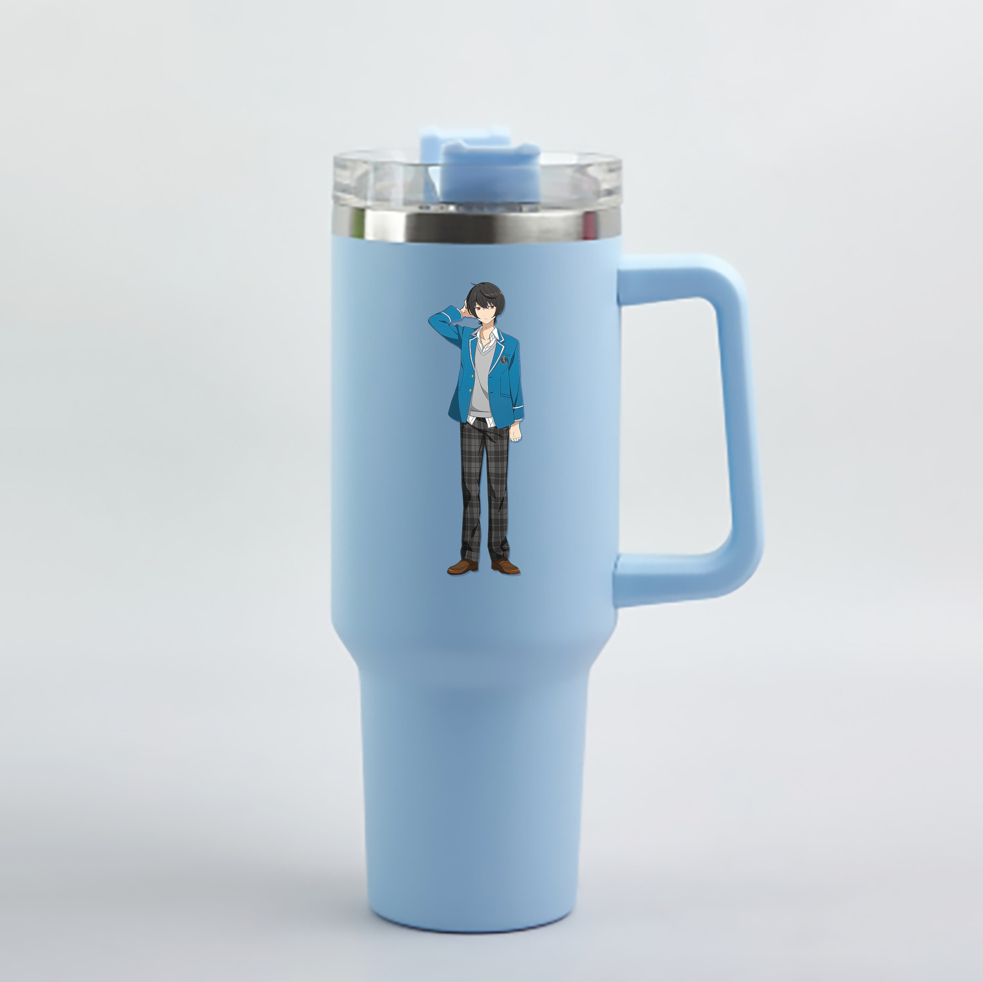 （画像用） あんさんぶるスターズ! Ensemble Stars 1200mL車用タンブラー - クリスタルステッカー（プラスチックストロー付き）